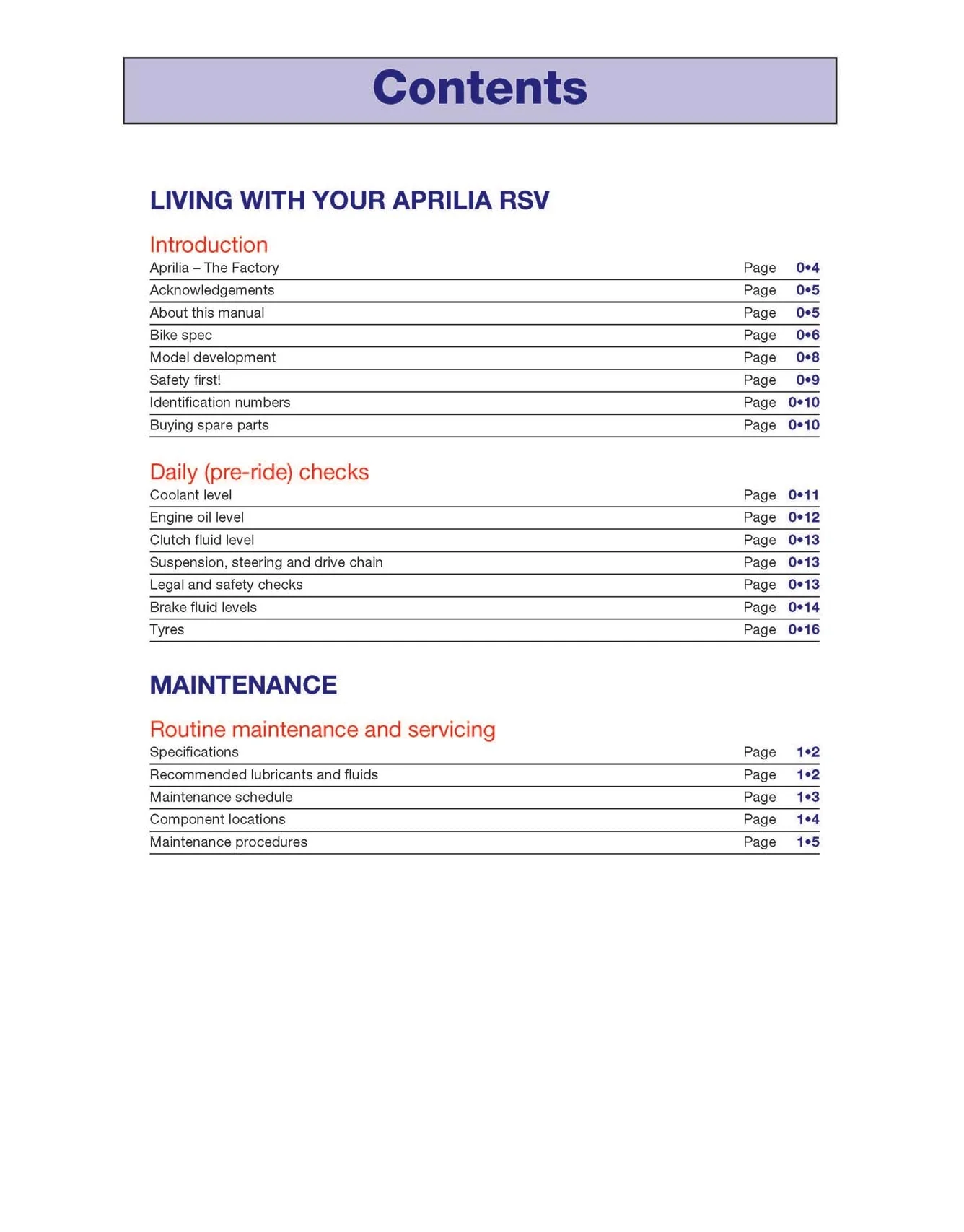 Aprilia RSV1000 Mille (1998-2003) Haynes Repair Manual - Image 3