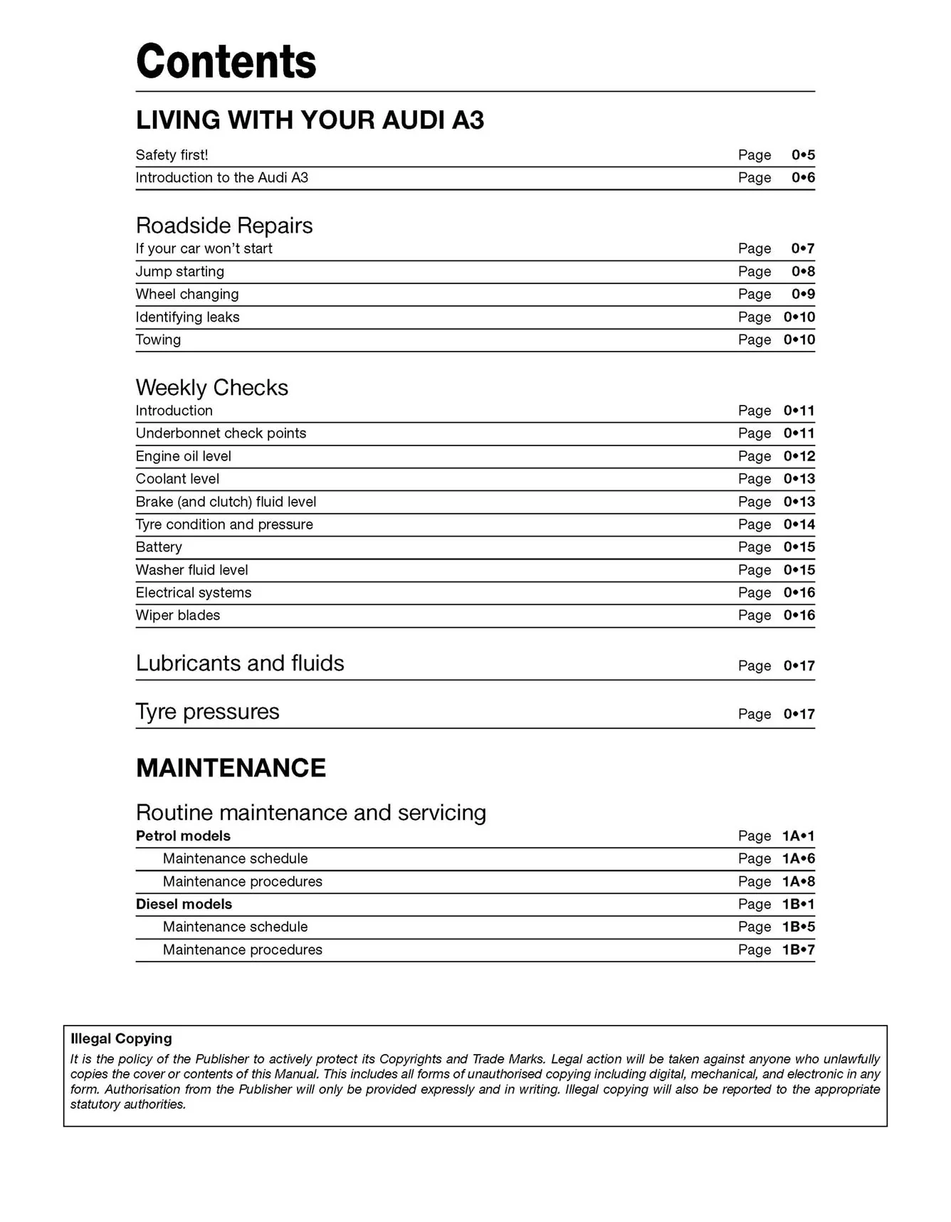Audi A3 Petrol & Diesel (1996-May 2003) Haynes Repair Manual - Image 3