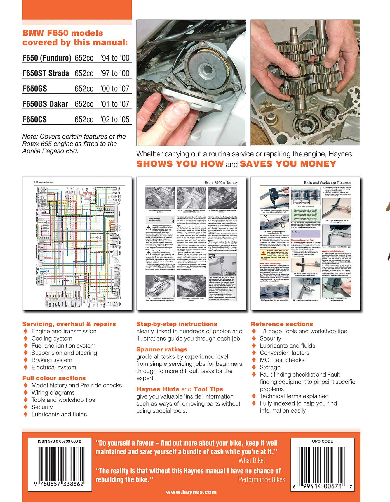BMW F650 Singles (1994-2007) Haynes Repair Manual - Image 3