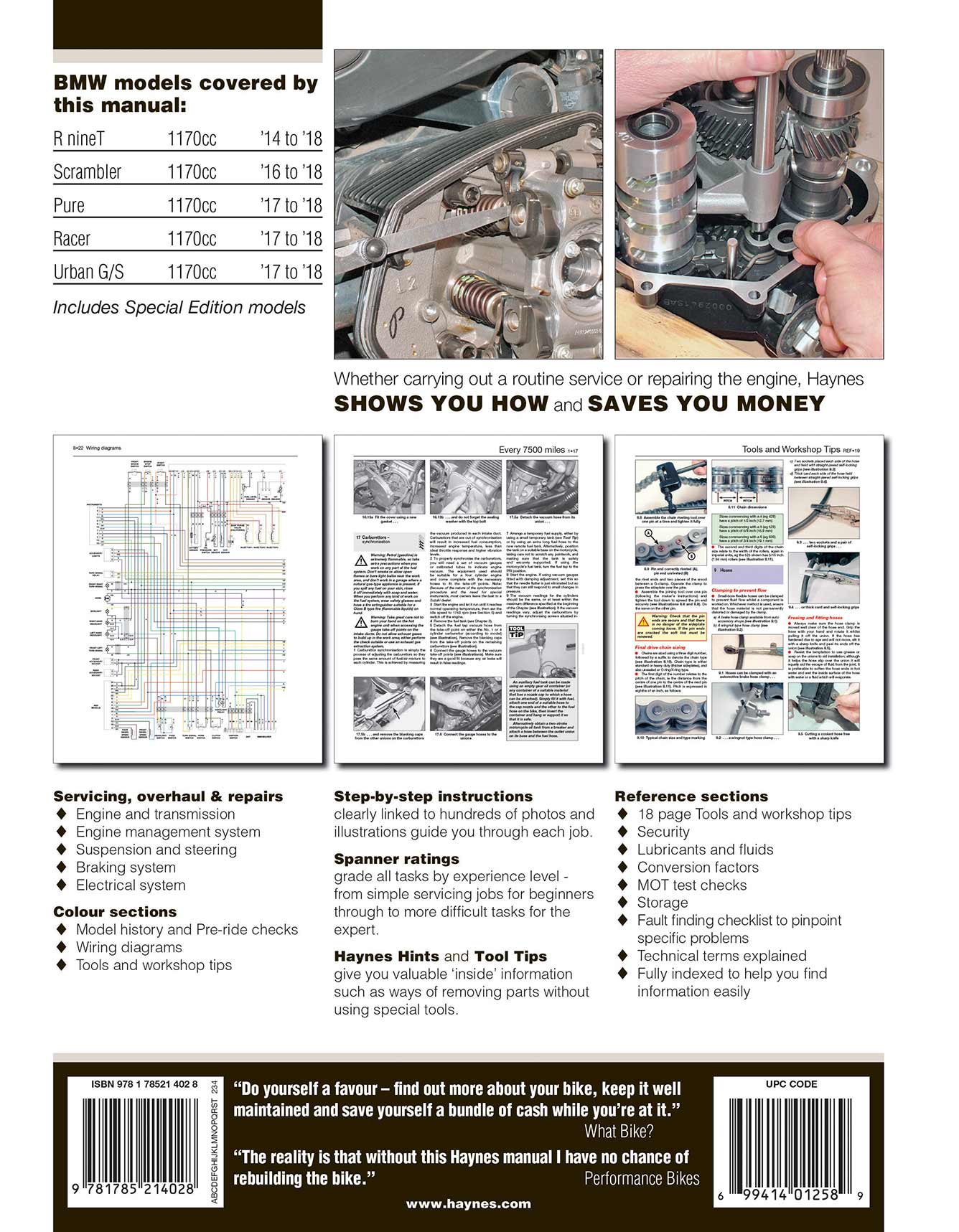 BMW R nineT (2014-2018) Haynes Repair Manual - Image 3