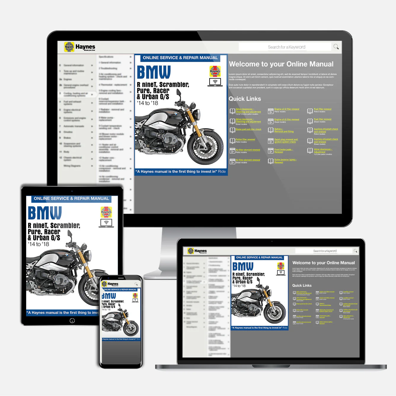 BMW R nineT (2014-2018) Haynes Repair Manual - Image 9