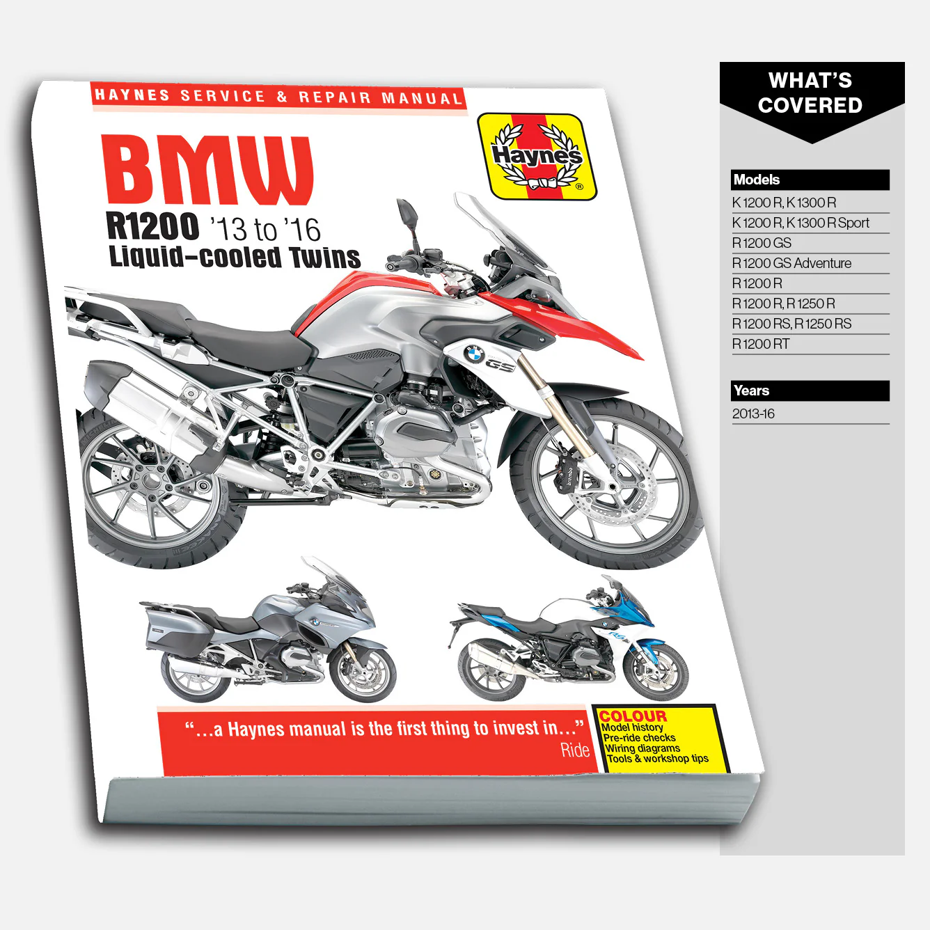 BMW R1200 dohc liquid-cooled Twins (2013-2016) Haynes Repair Manual - Image 2
