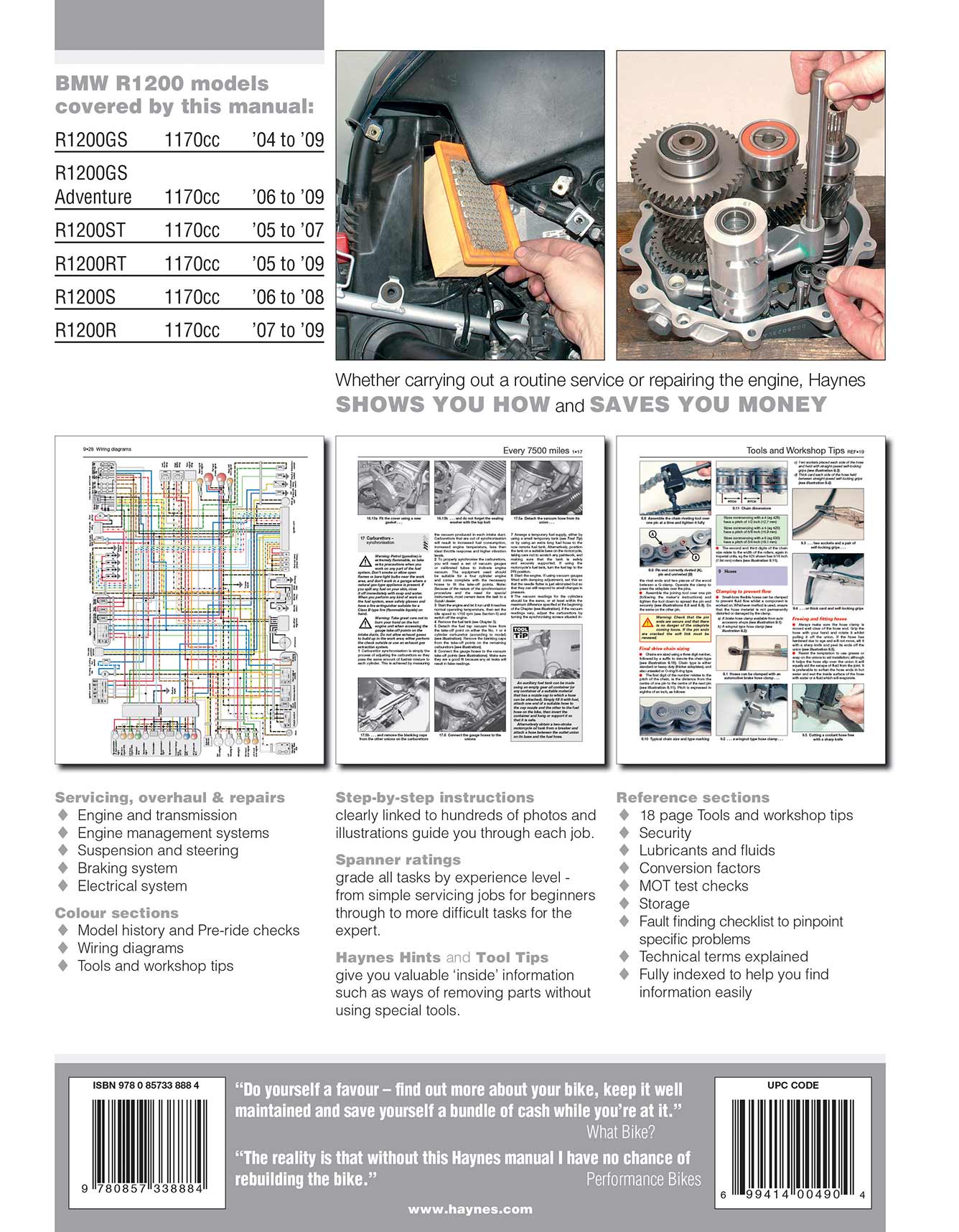 BMW R1200 Twins (2004-2009) Haynes Repair Manual - Image 3