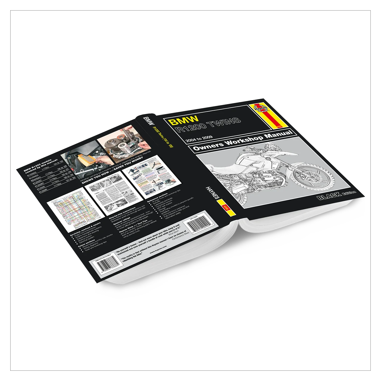 BMW R1200 Twins (2004-2009) Haynes Repair Manual - Premium Hardback Black Edition - Image 2