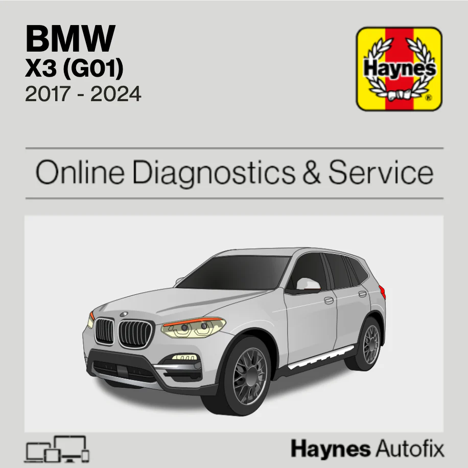 BMW X3 (G01) 2017 to 2024 Haynes Online Diagnostics & Service Guide