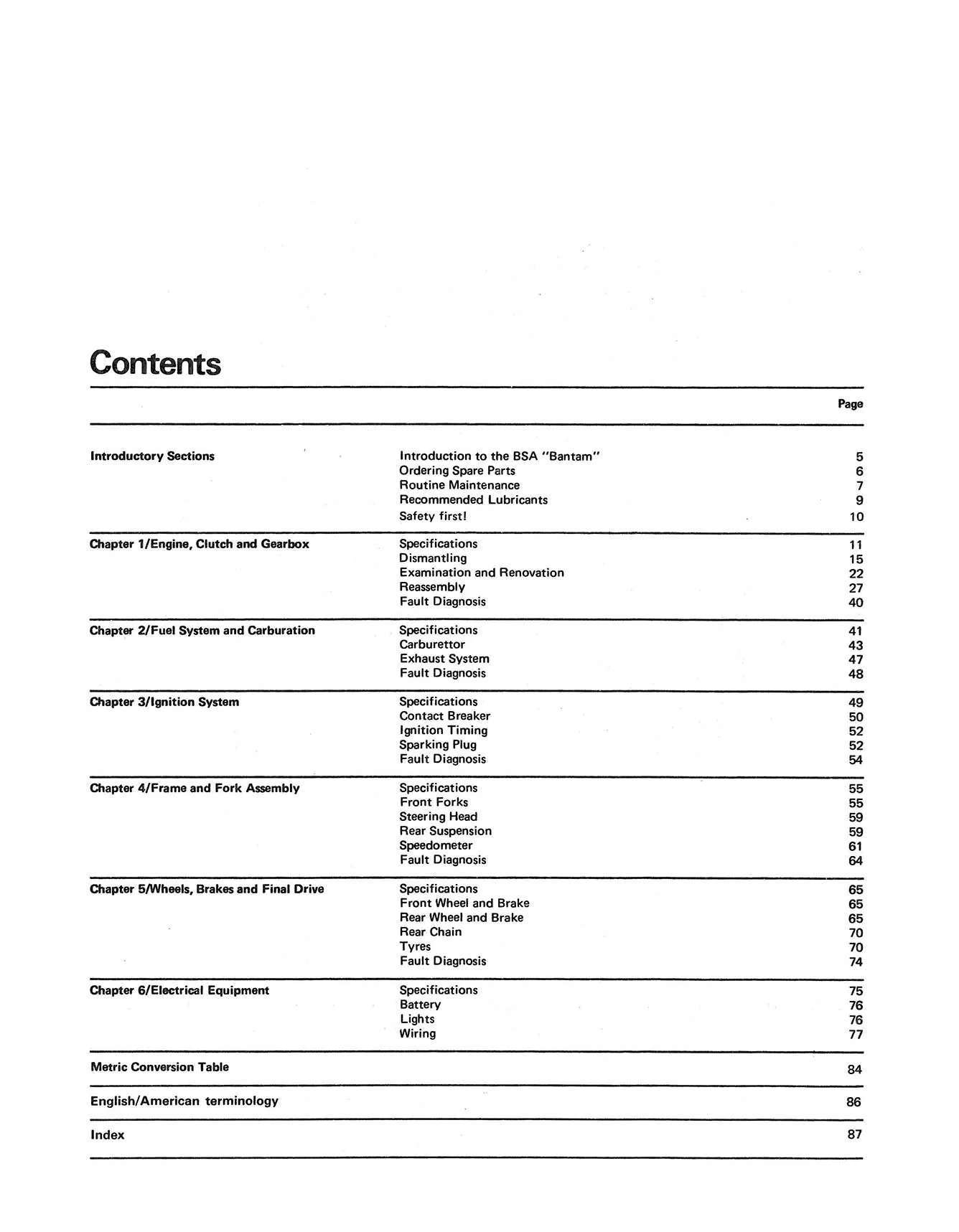 BSA Bantam (1948-1971) Haynes Repair Manual - Image 3
