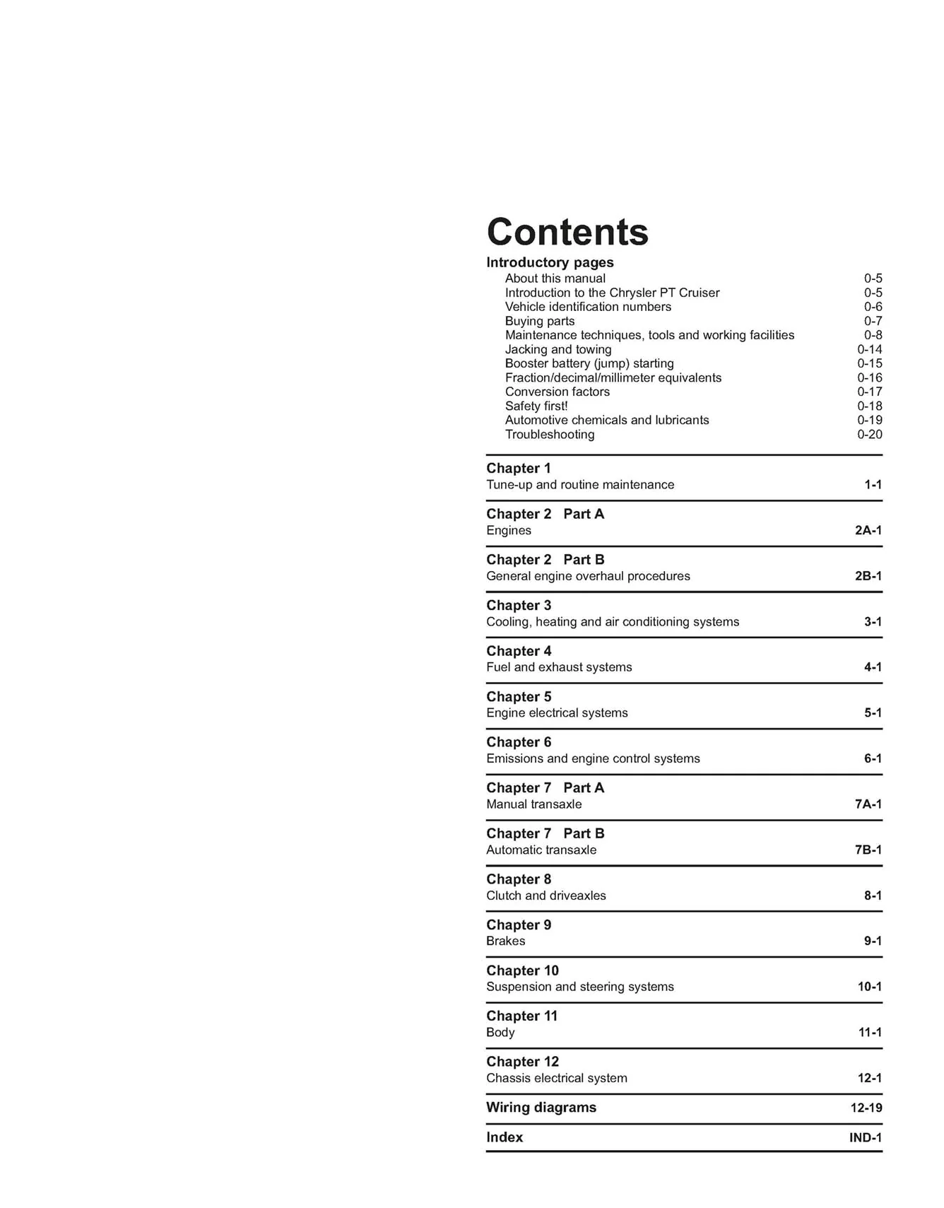 Chrysler PT Cruiser Petrol (2000-2009) Haynes Repair Manual - Image 3