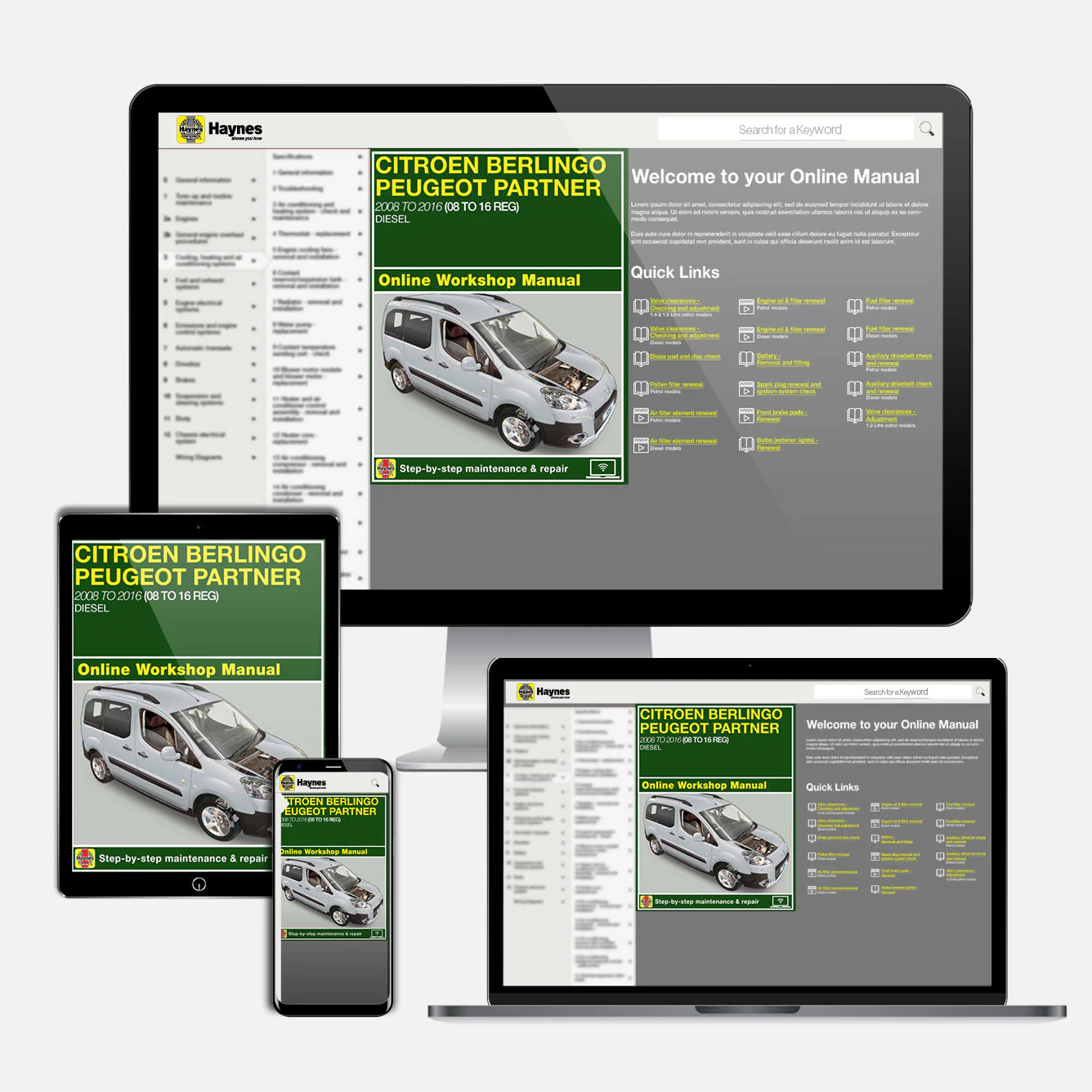 Citroen Berlingo & Peugeot Partner Diesel (June 2008-2016) 08 to 16 Haynes Repair Manual - Image 9