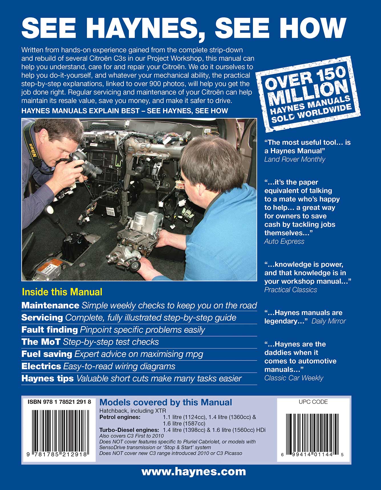 Citroen C3 Petrol & Diesel (2002-2009) Haynes Repair Manual - Image 3