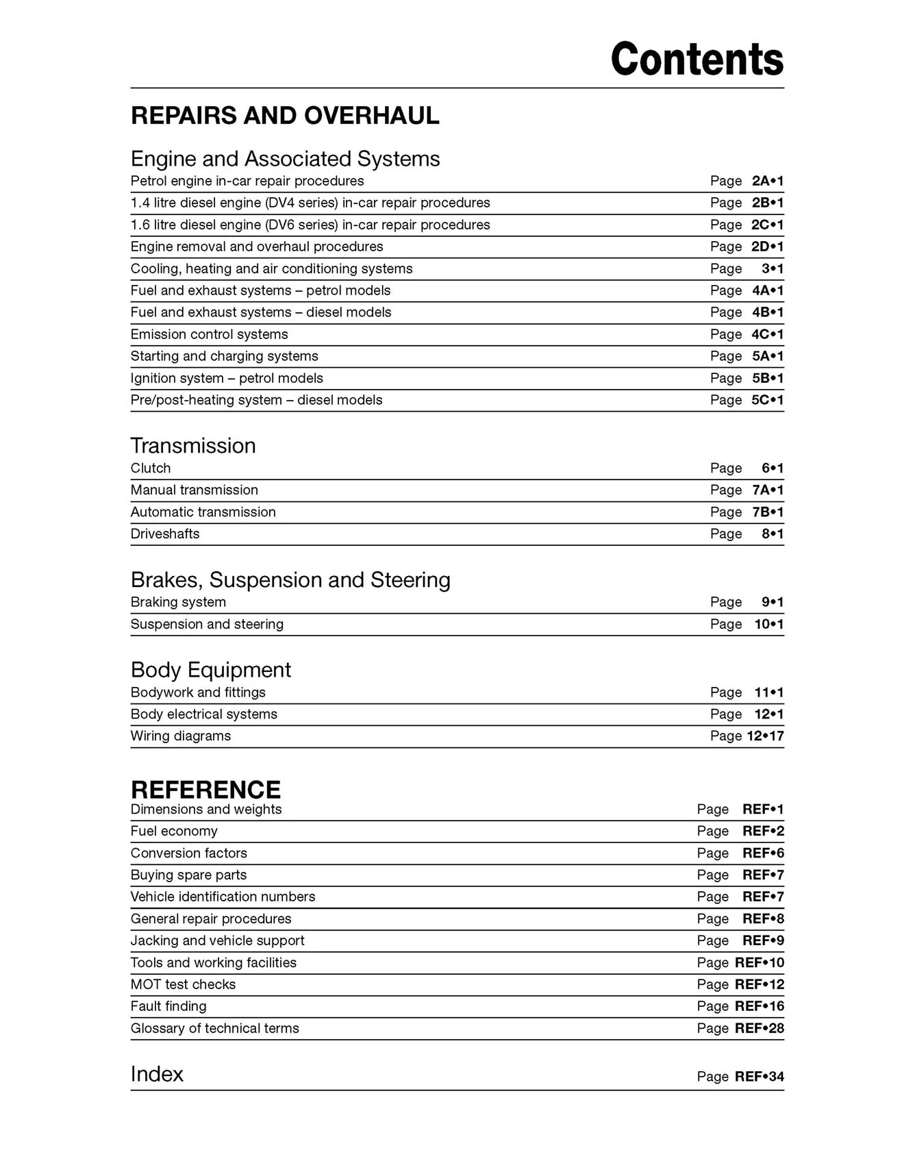 Citroen C3 Petrol & Diesel (2002-2009) Haynes Repair Manual - Image 5