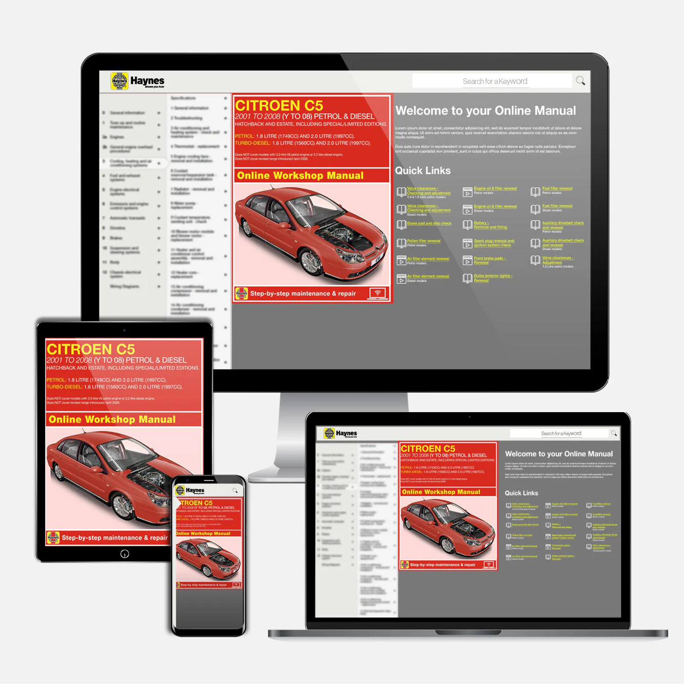 Citroen C5 Petrol & Diesel (2001-Mar 2008) Haynes Repair Manual - Image 9