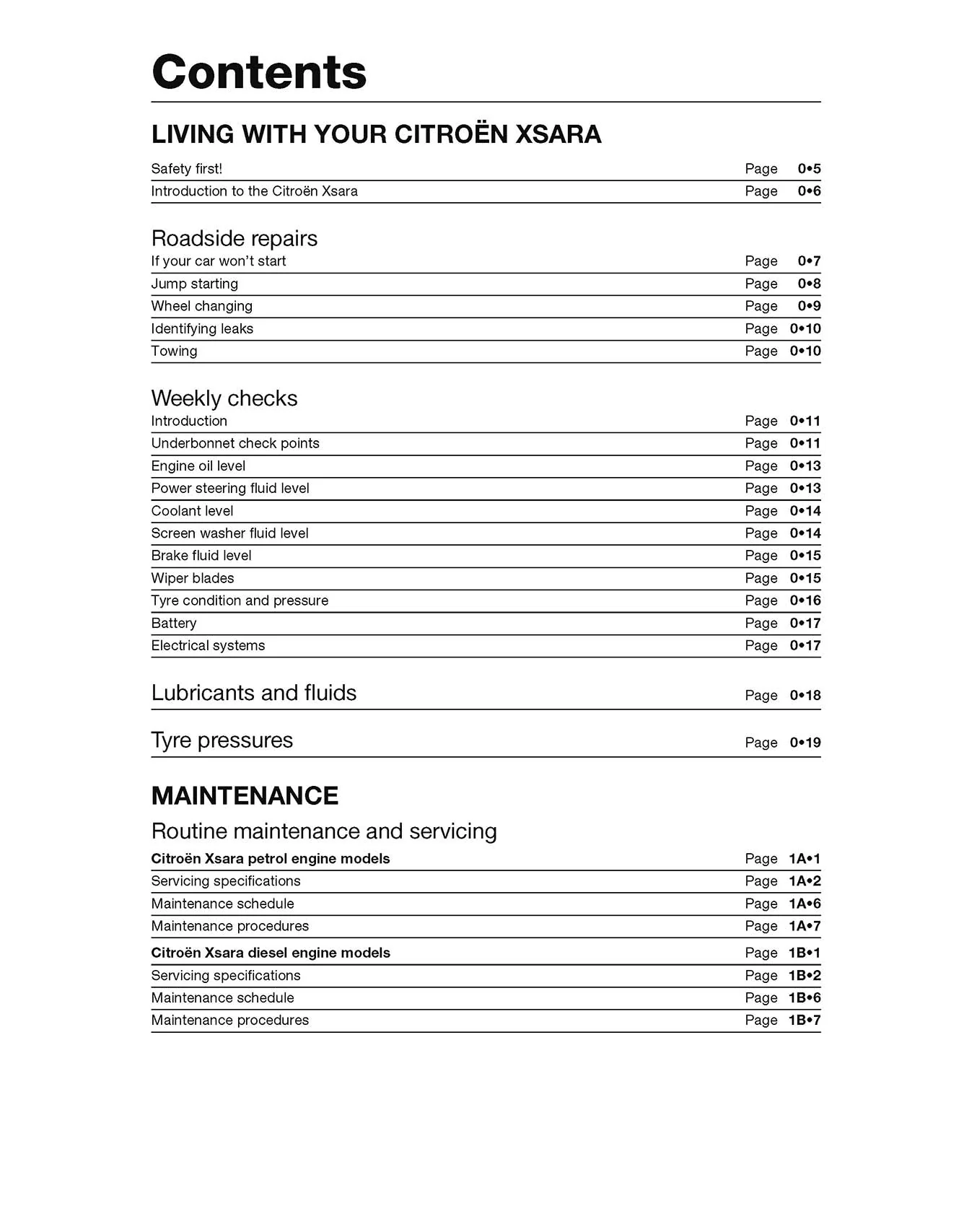 Citroen Xsara Petrol & Diesel (1997-Sept 2000) Haynes Repair Manual - Image 3