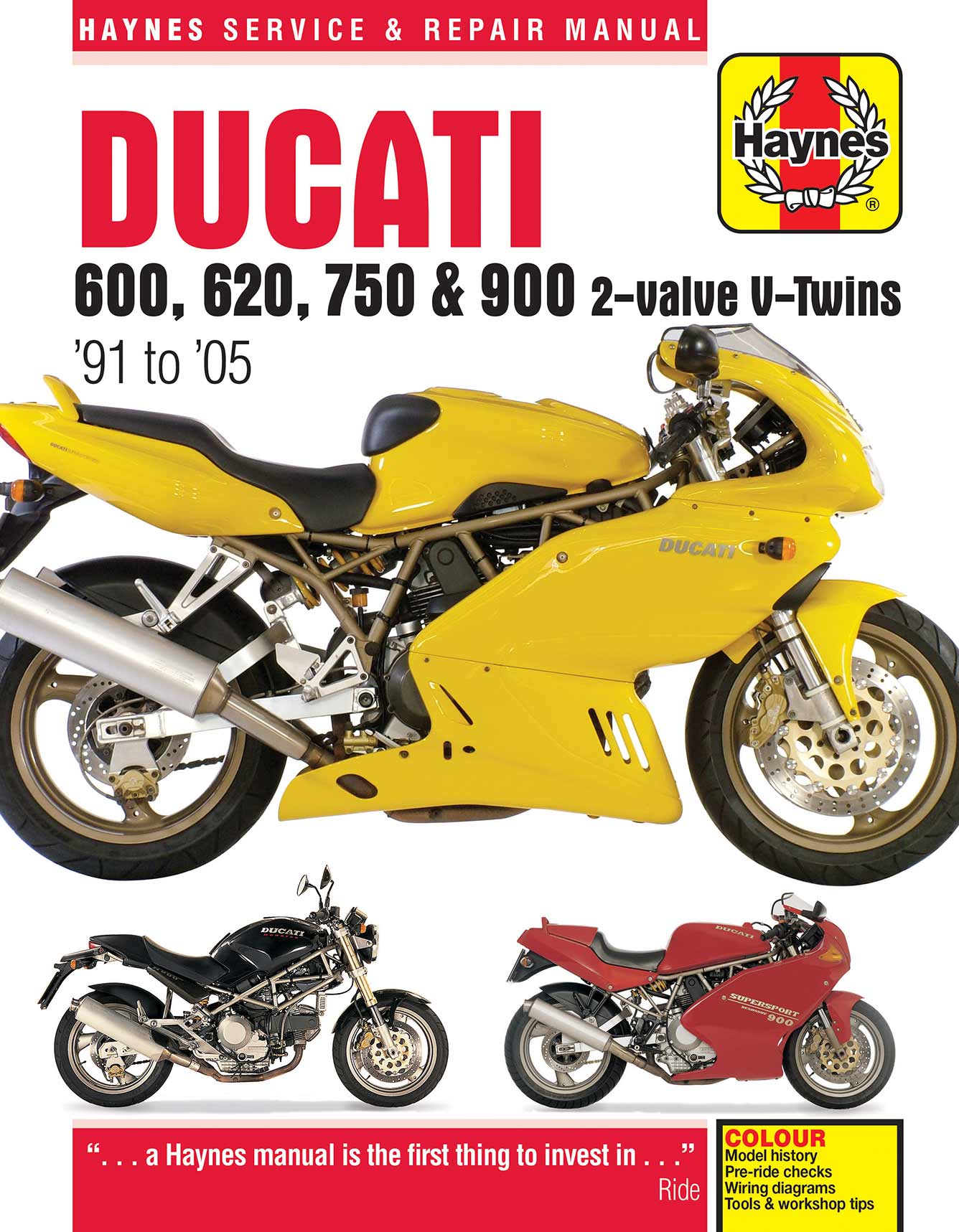Ducati 600, 620, 750 & 900 2-valve V-Twins (1991-2005) Haynes Repair Manual - Image 2