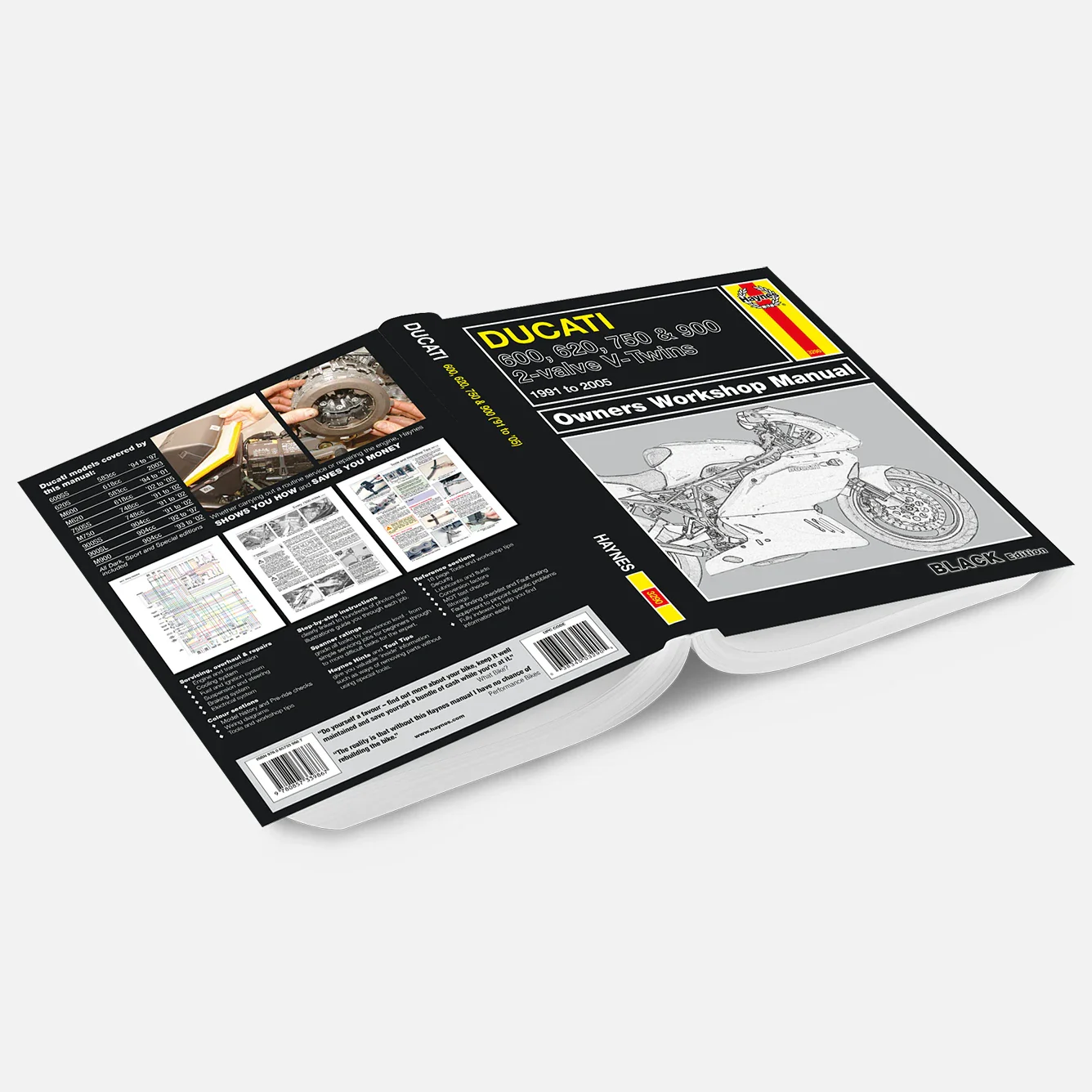 Ducati 600, 620, 750 & 900 2-valve V-Twins (1991-2005) Haynes Repair Manual - Premium Hardback Edition - Image 2