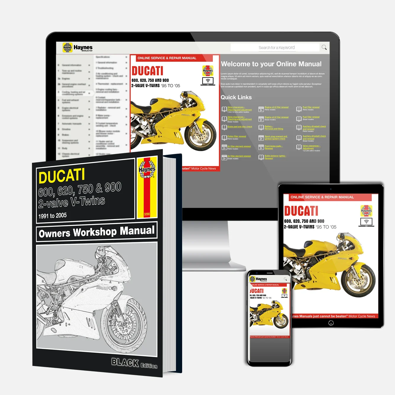 Ducati 600, 620, 750 & 900 2-valve V-Twins (1991-2005) Haynes Repair Manual - Premium Hardback Edition - Image 9