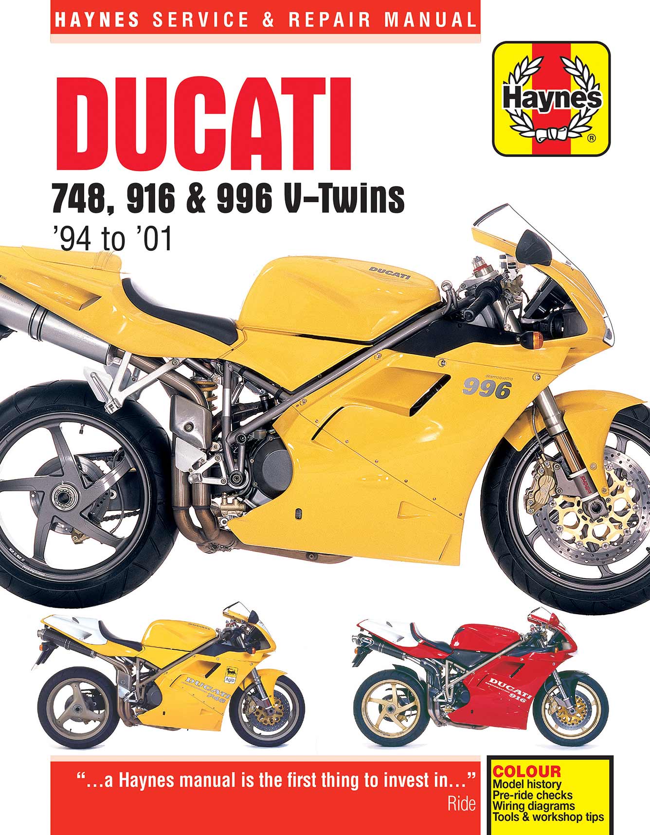 Ducati 748, 916 & 996 4-valve V-Twins (1994-2001) Haynes Repair Manual