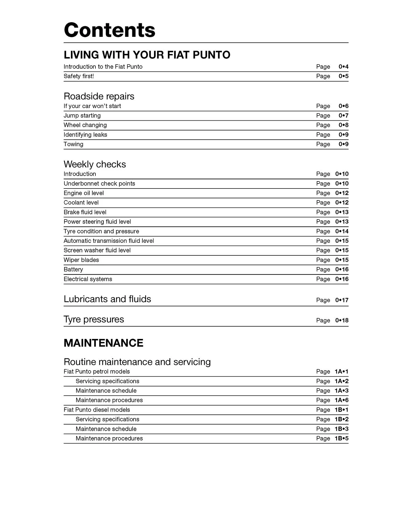 Fiat Punto Petrol & Diesel (1994-Oct 1999) Haynes Repair Manual - Image 3
