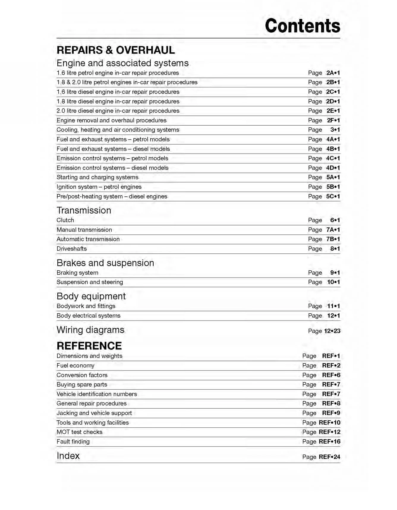 Ford C-Max Petrol & Diesel (2003-2010) Haynes Repair Manual - Image 5