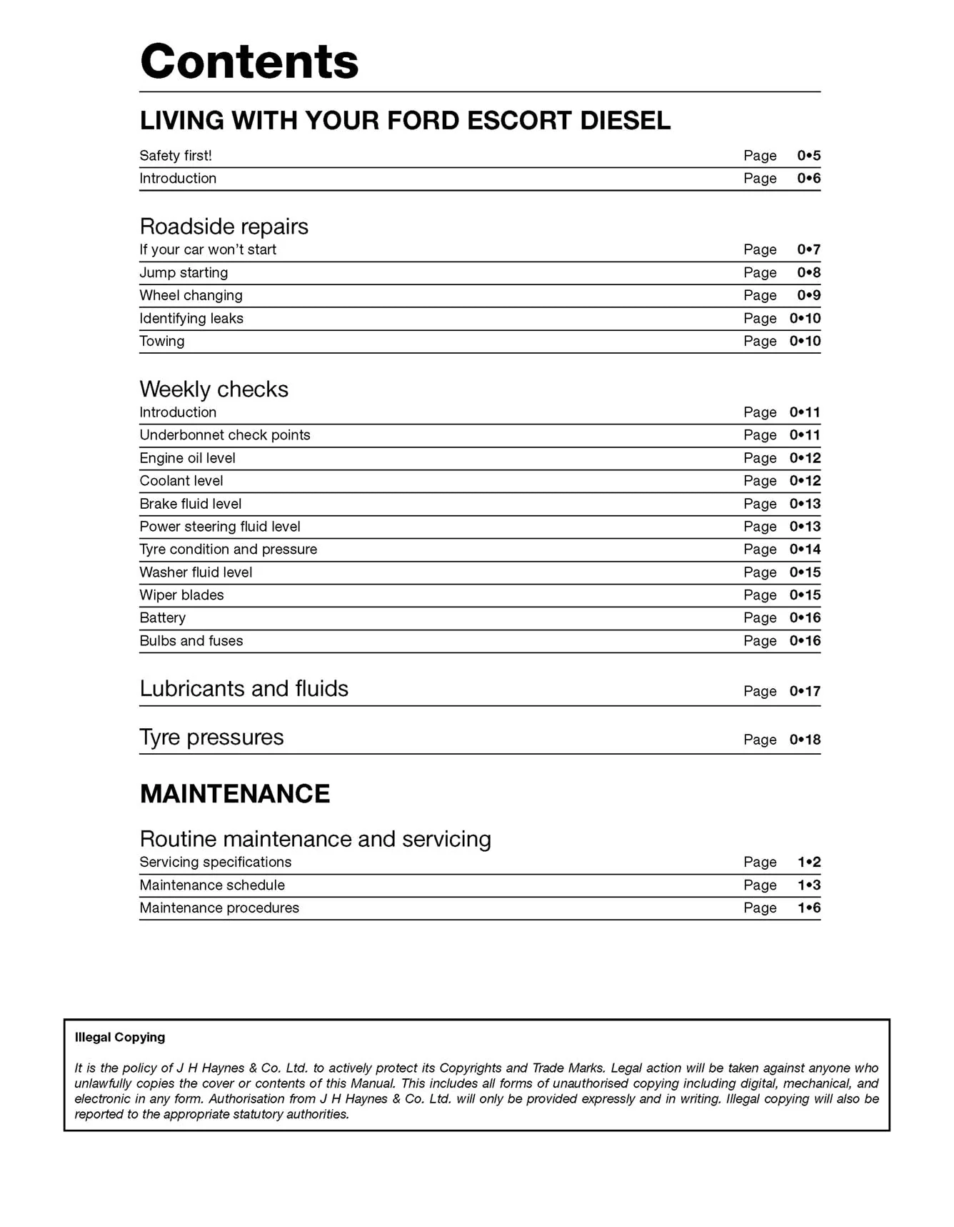Ford Escort & Orion Diesel (Sept 1990-2000) Haynes Repair Manual - Image 3