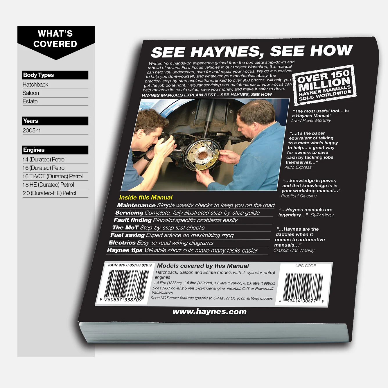 Ford Focus Petrol (2005-2011) 54 to 61 Haynes Repair Manual - Image 3