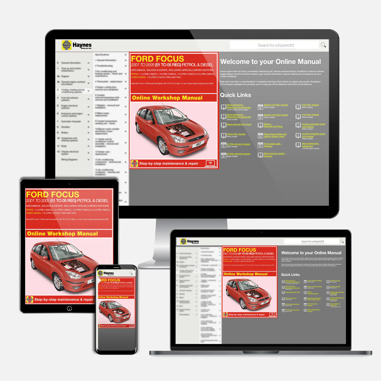 Ford Focus Petrol & Diesel (Oct 2001-2005) Haynes Repair Manual - Image 9