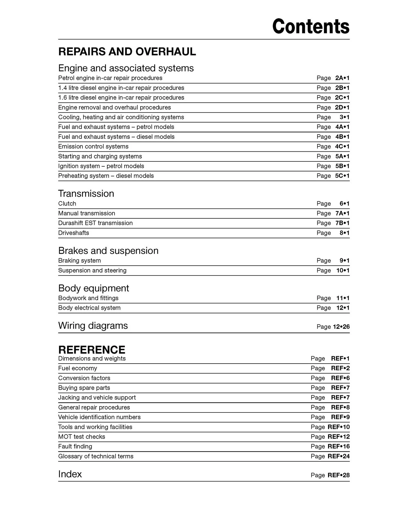 Ford Fusion Petrol & Diesel (2002-2012) Haynes Repair Manual - Image 5