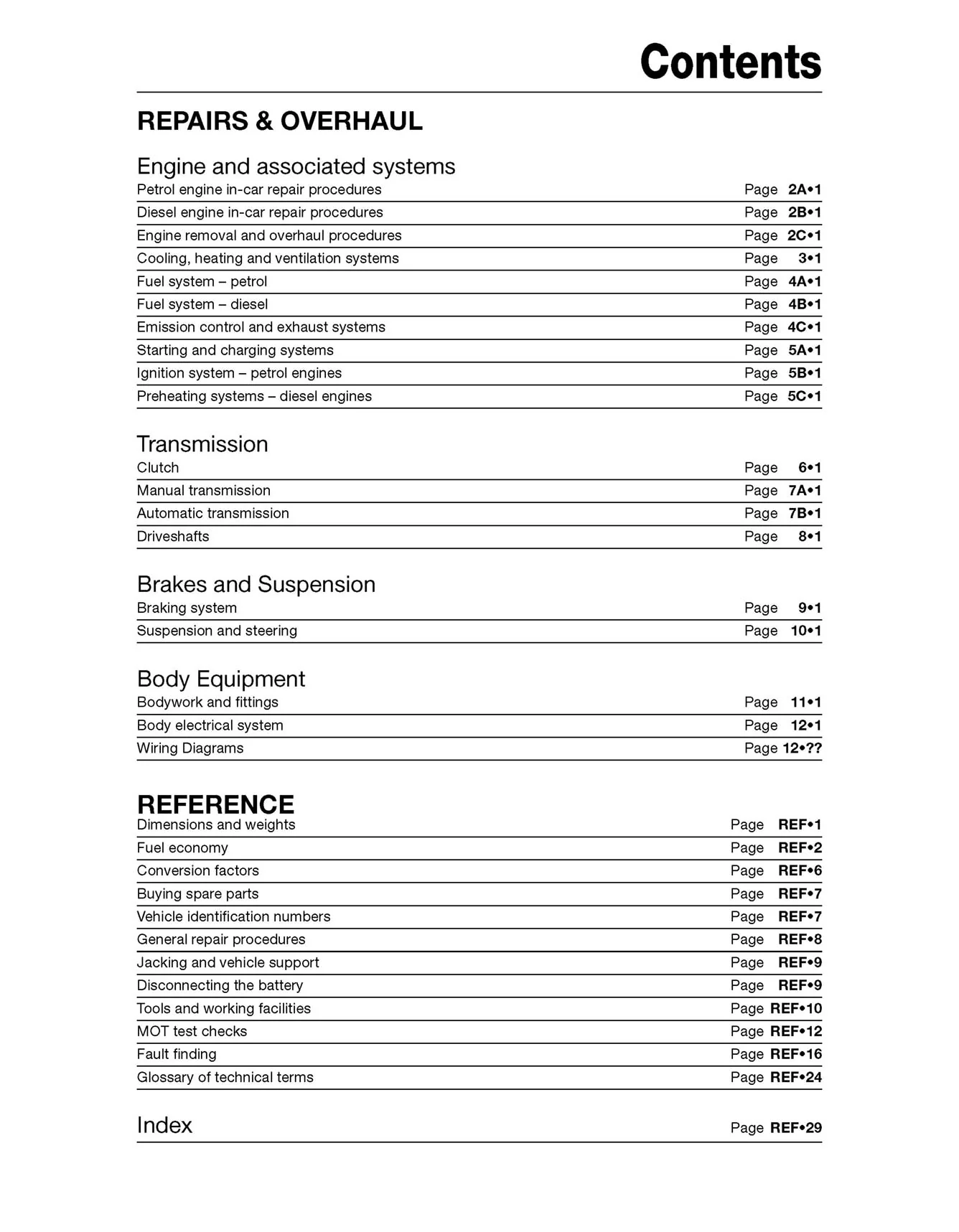 Ford Galaxy Petrol & Diesel (2000-2006) Haynes Repair Manual - Image 5