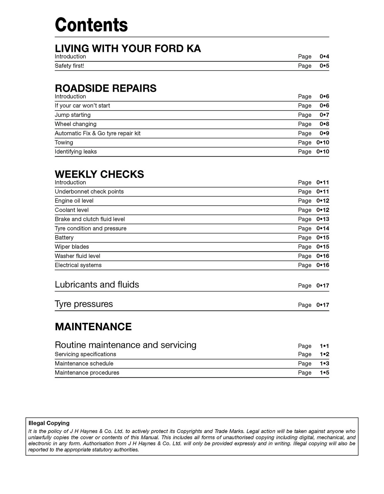 Ford Ka (2009-2016) Haynes Repair Manual - Premium Hardback Black Edition - Image 4