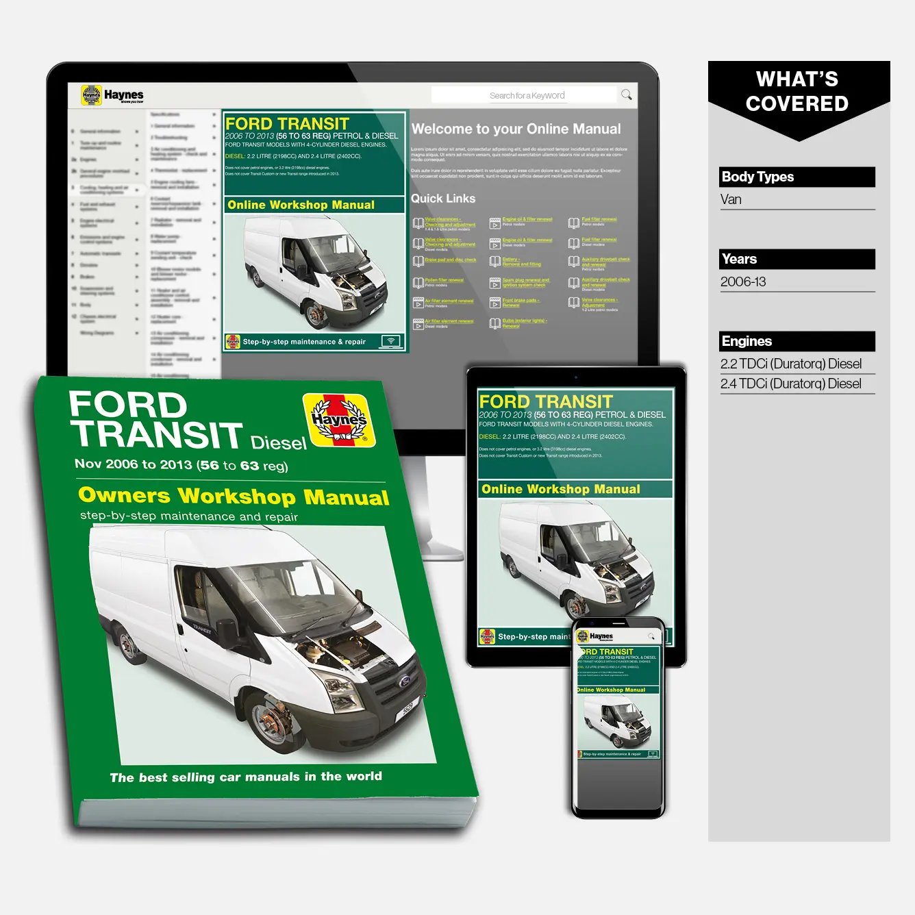 Ford Transit Diesel (2006-2013) Haynes Repair Manual