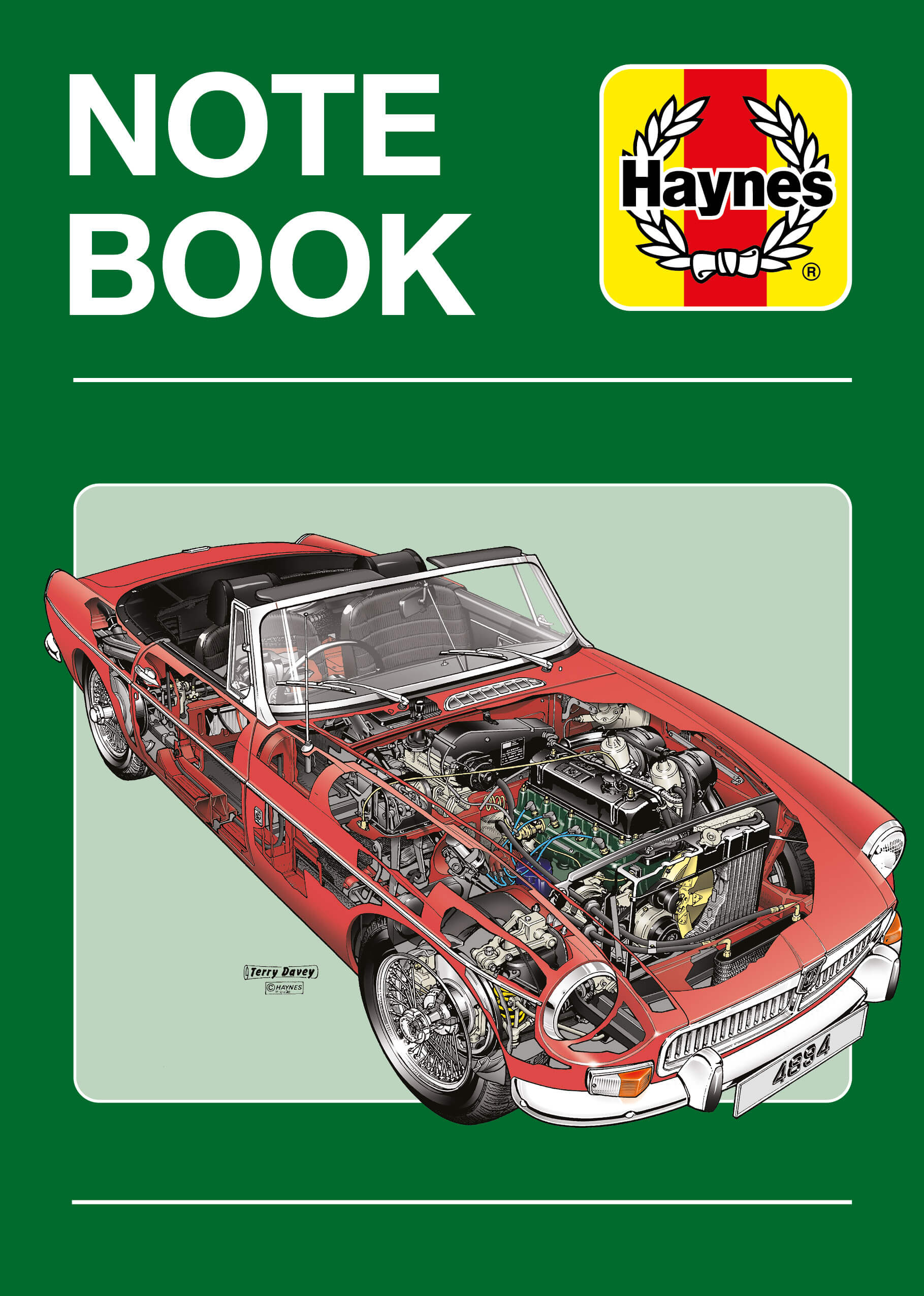 Haynes A5 Notebook - MGB (1962-1980) Classic Car Edition