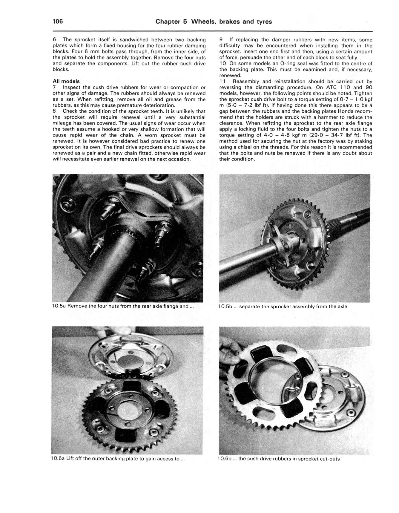 Honda ATC70, 90, 110, 185 & 200 (1971-1985) Haynes Repair Manual - Image 6