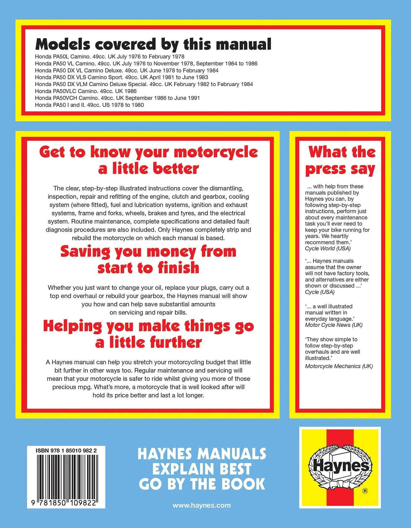 Honda CB250 & 350 Twins (1976-1991) Haynes Repair Manual - Image 2