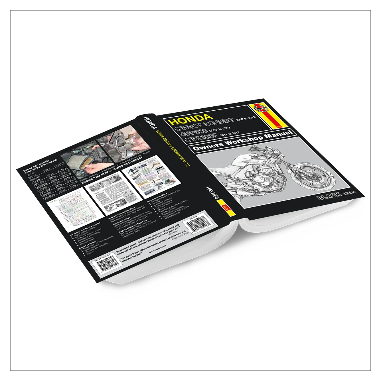 Honda CB600 Hornet, CBF600 & CBR600F (2007-2012) Haynes Repair Manual - Premium Hardback Edition - Image 2