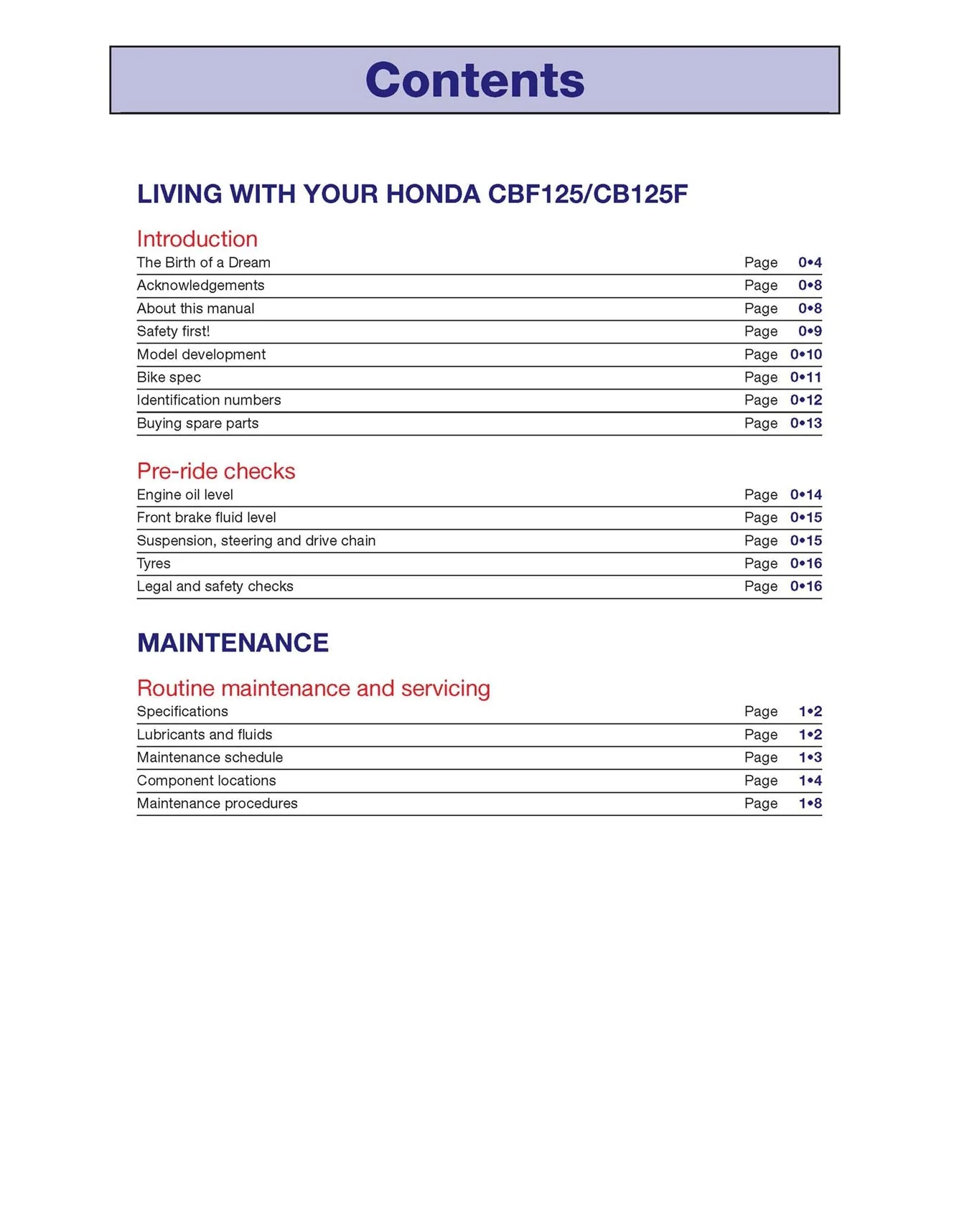 Honda CBF125 (2009-2017) Haynes Repair Manual - Premium Hardback Edition - Image 4