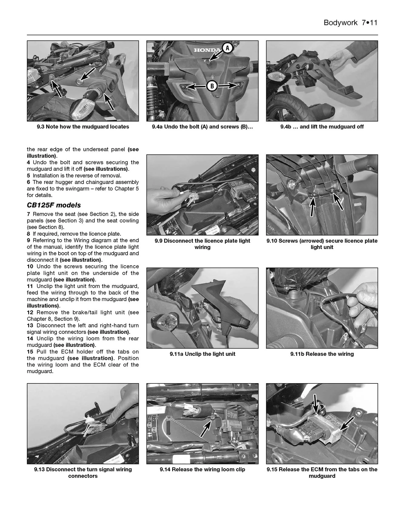 Honda CBF125 (2009-2017) Haynes Repair Manual - Premium Hardback Edition - Image 7