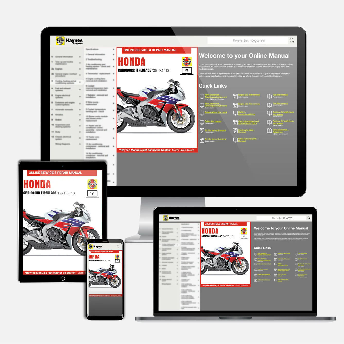Honda CBR1000RR Fireblade (2008-2013) Haynes Repair Manual - Image 9