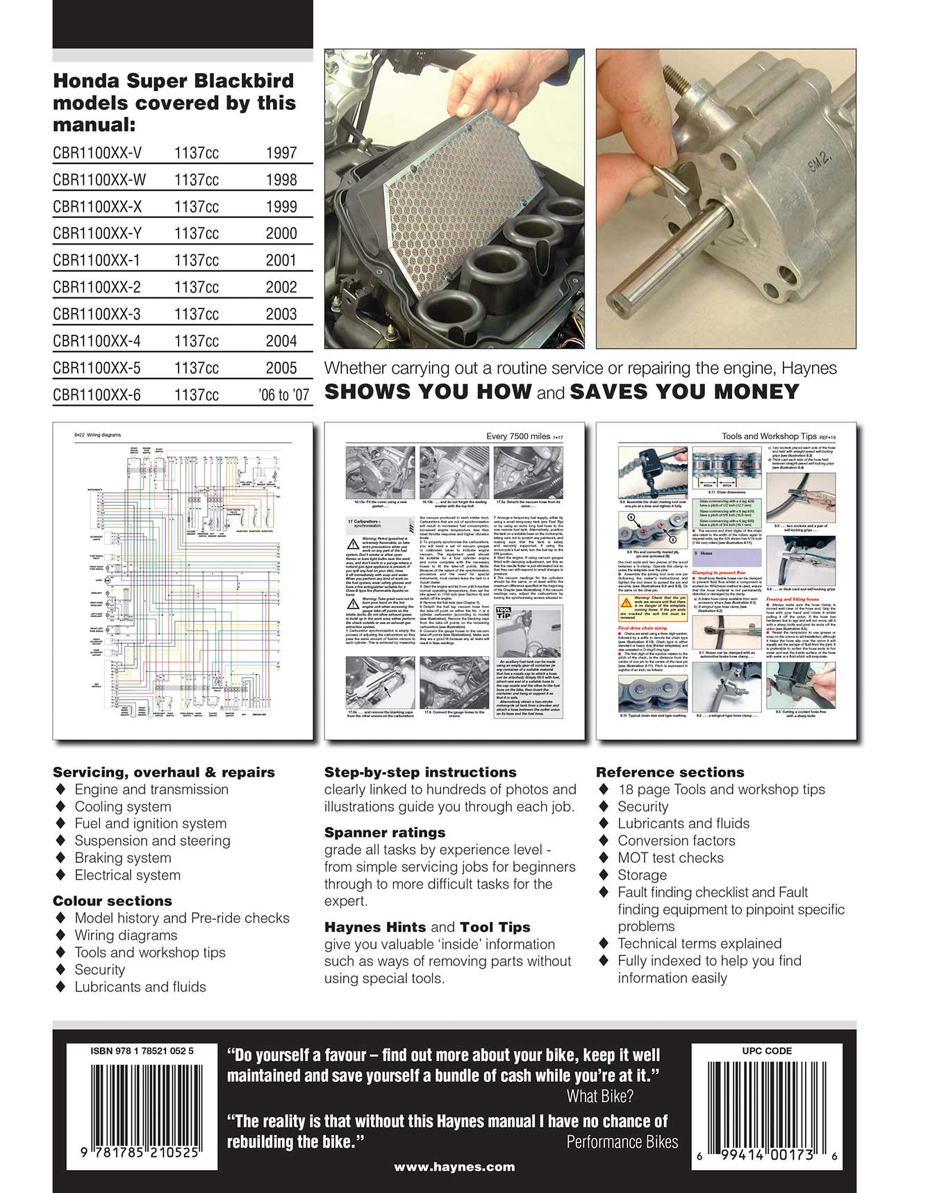 Honda CBR1100XX Super Blackbird (1997-2007) Haynes Repair Manual - Image 2