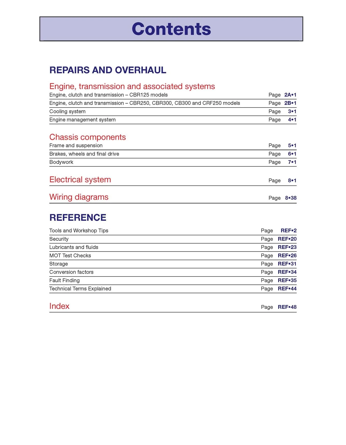 Honda CBR125/250/300R, CB300F & CRF250L/M (2011-2018) Haynes Repair Manual - Premium Hardback Edition - Image 5