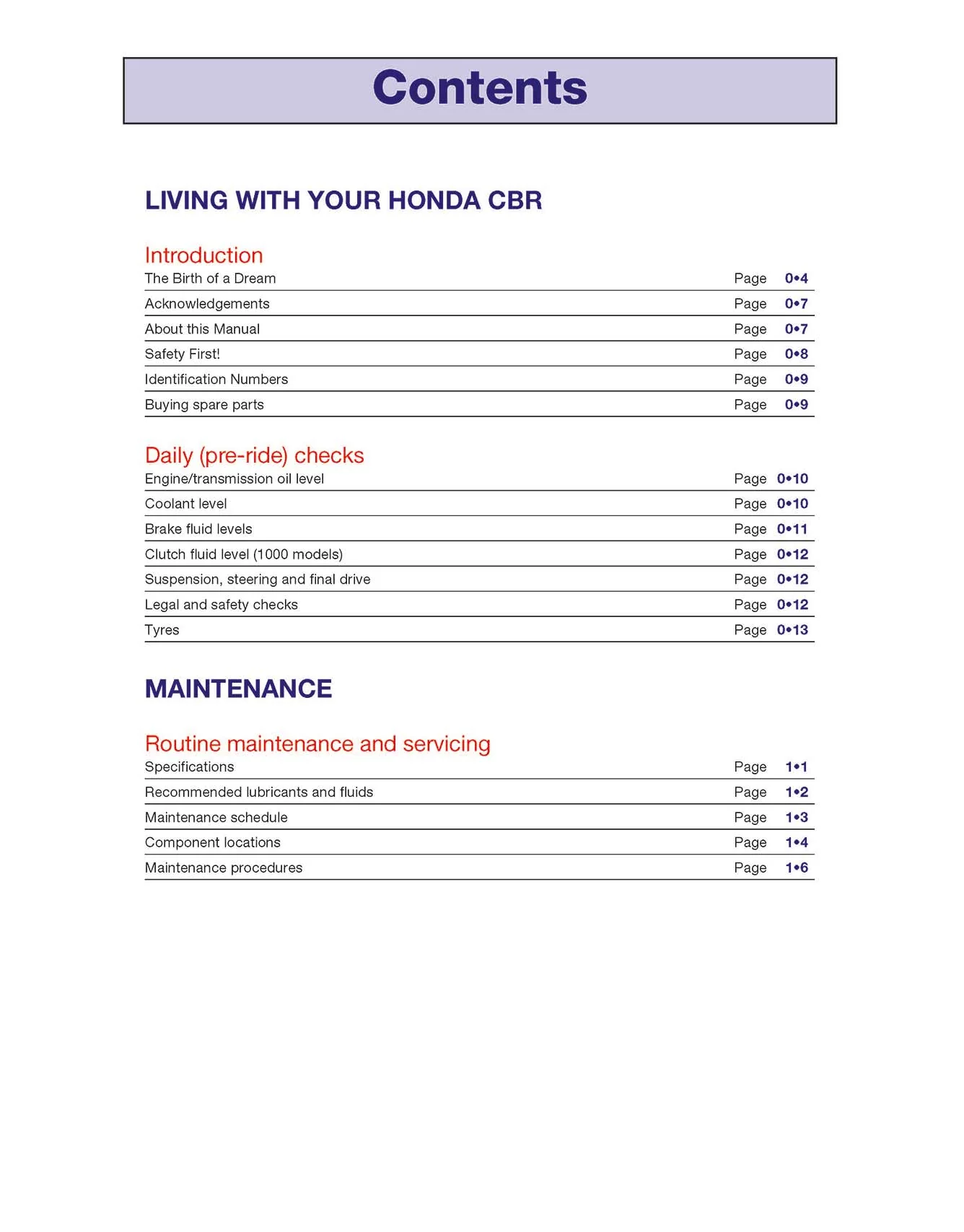 Honda CBR600F1 & 1000F Fours (1987-1996) Haynes Repair Manual - Image 3