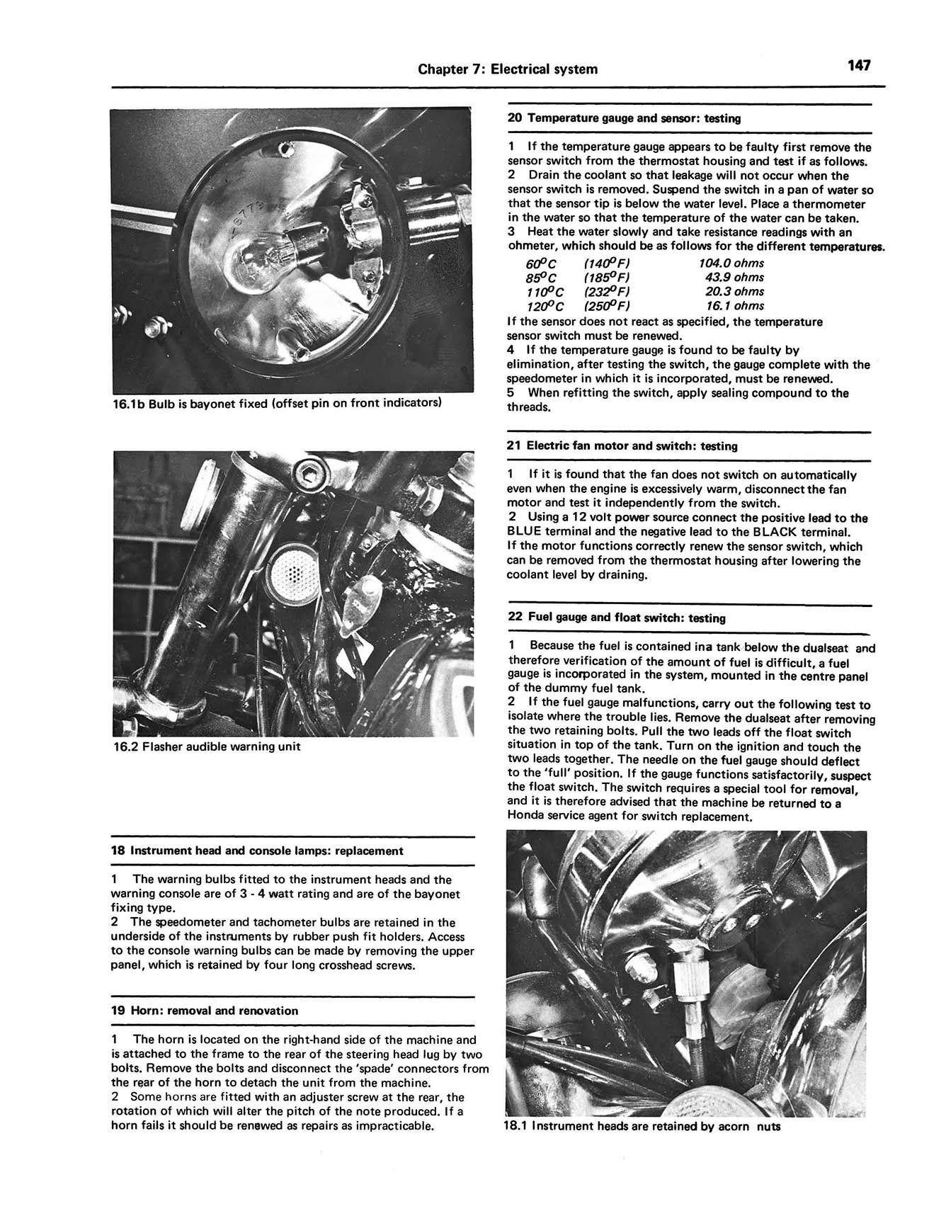 Honda GL1000 Gold Wing (1975-1979) Haynes Repair Manual - Image 6