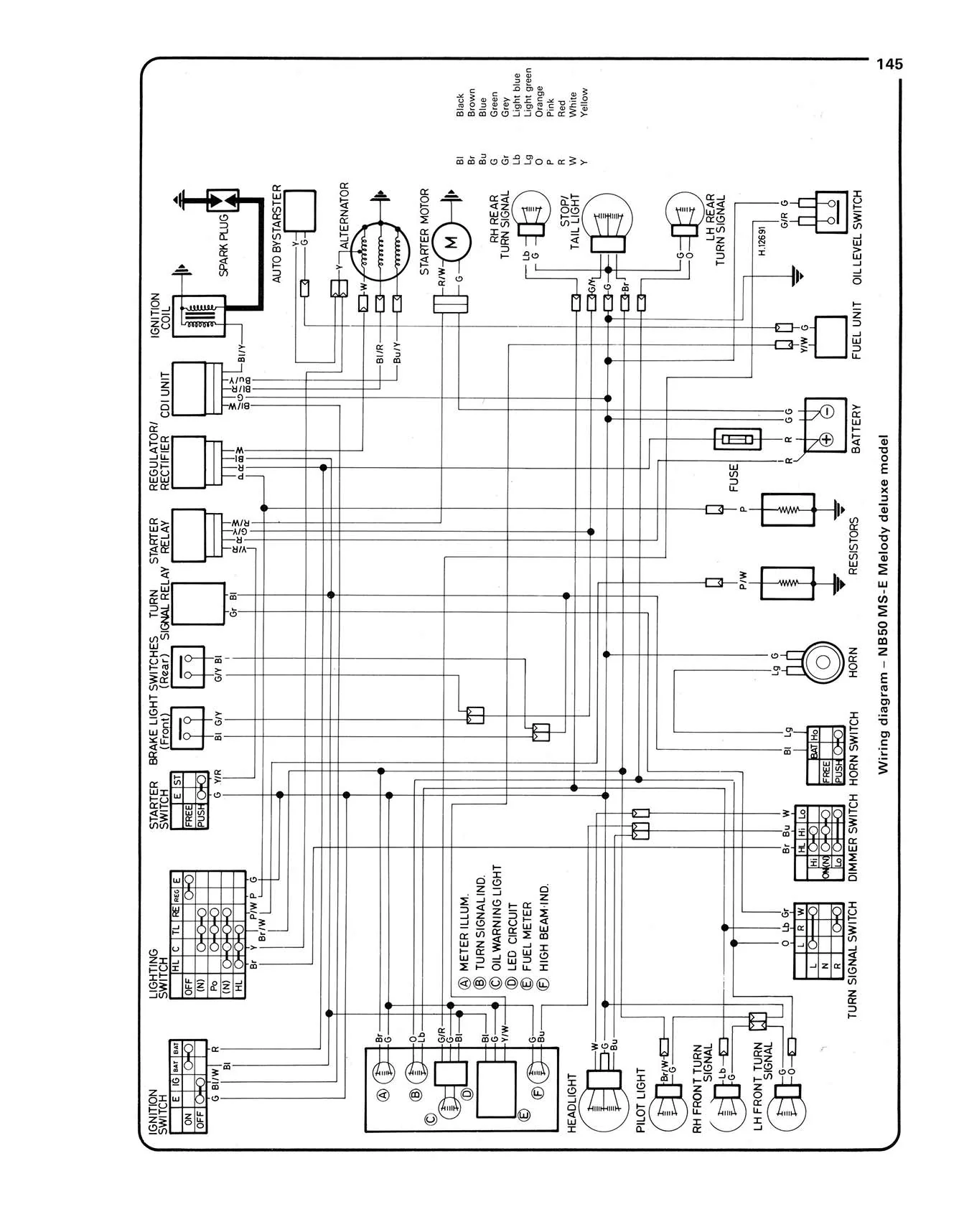 Honda NB, ND, NP & NS50 Melody (1981-1985) Haynes Repair Manual - Image 7