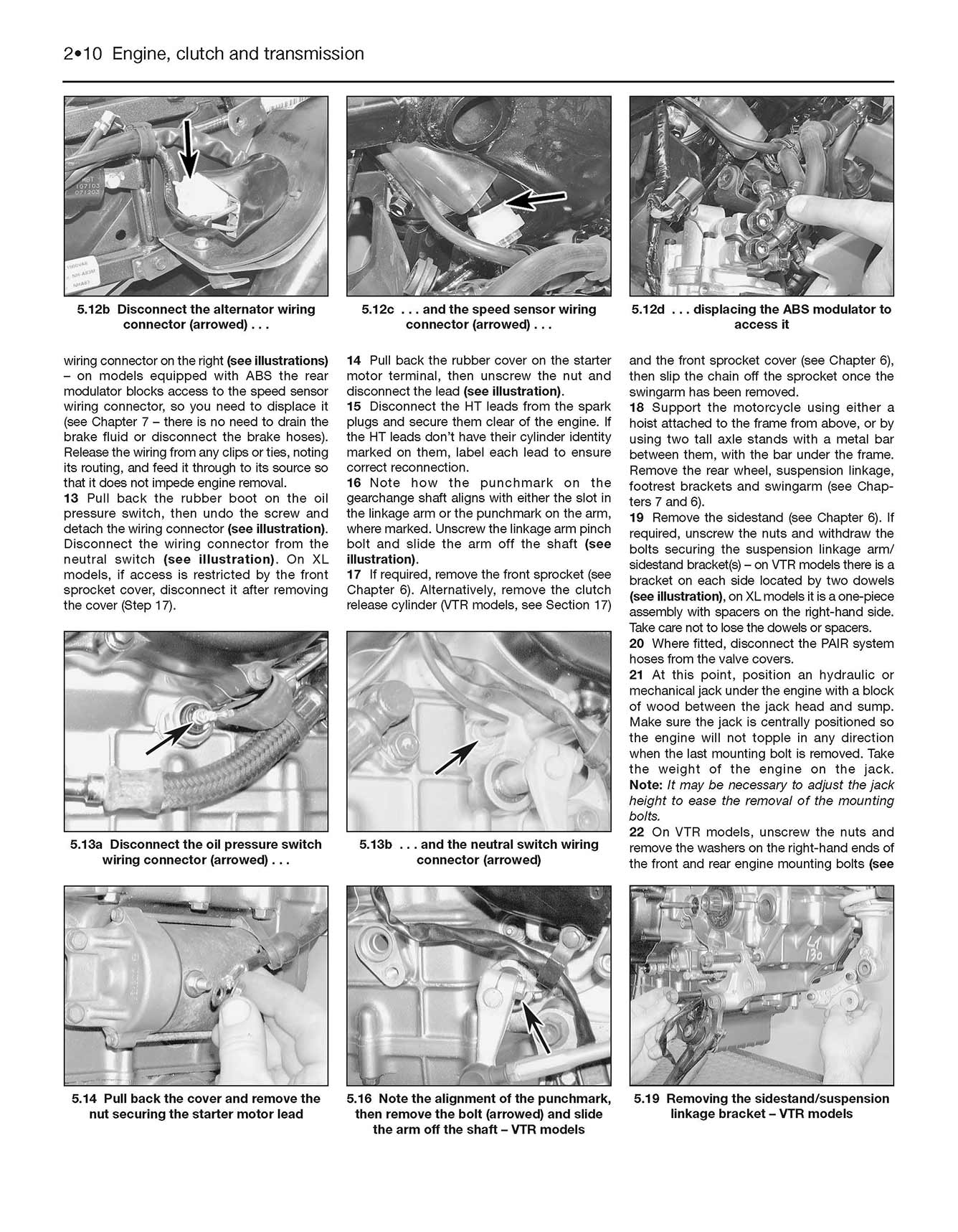 Honda VTR1000F (FireStorm, Super Hawk) (1997-2007) & XL1000V (Varadero) (1999-2008) Haynes Repair Manual - Premium Hardback Edition - Image 6