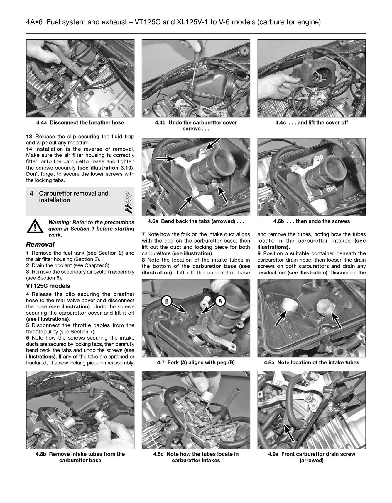 Honda XL125V & VT125C (1999-2014) Haynes Repair Manual - Image 5