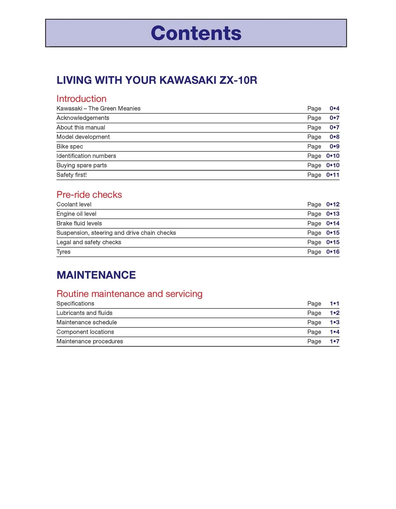 Kawasaki Ninja ZX-10R (2004-2010) Haynes Repair Manual - Image 4