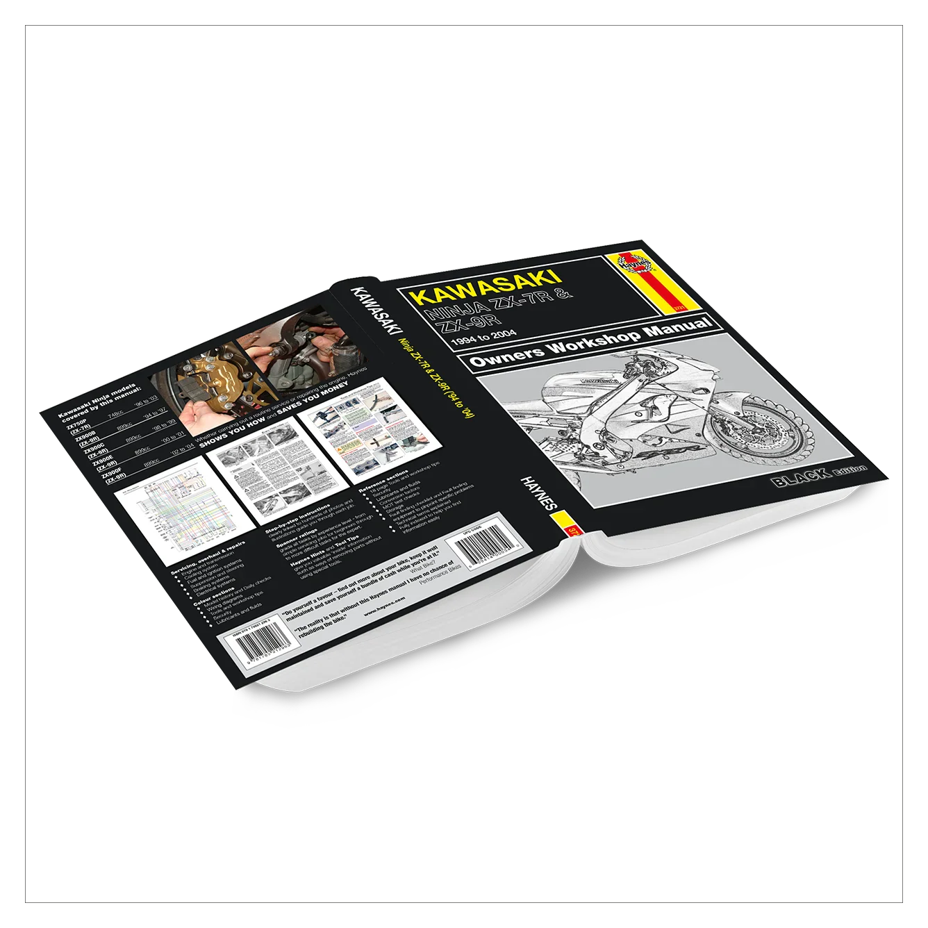 Kawasaki Ninja ZX-7R & ZX-9R (1994-2004) Haynes Repair Manual - Premium Hardback Edition - Image 2