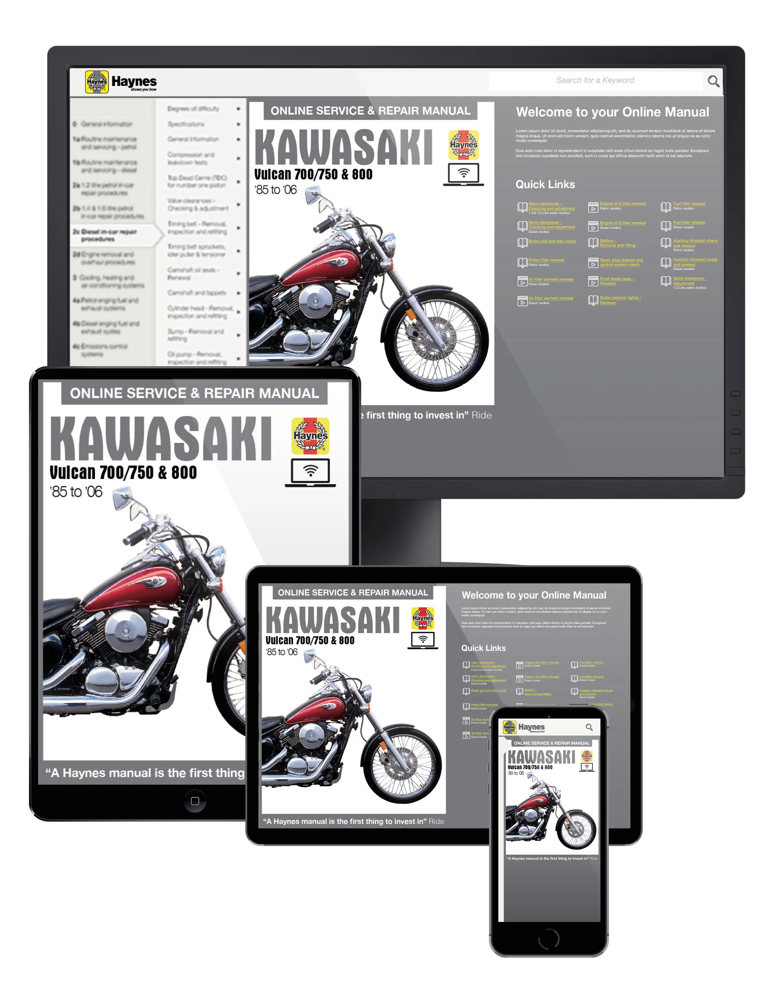Kawasaki Vulcan 700/750 & 800 (1985-2006) Haynes Repair Manual - Image 2