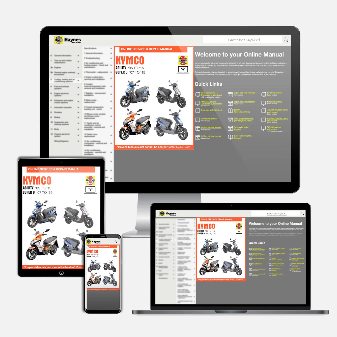 Kymco Agility (2005-2015) and Super 8 (2007-2015) Scooters Haynes Repair Manual - Image 9