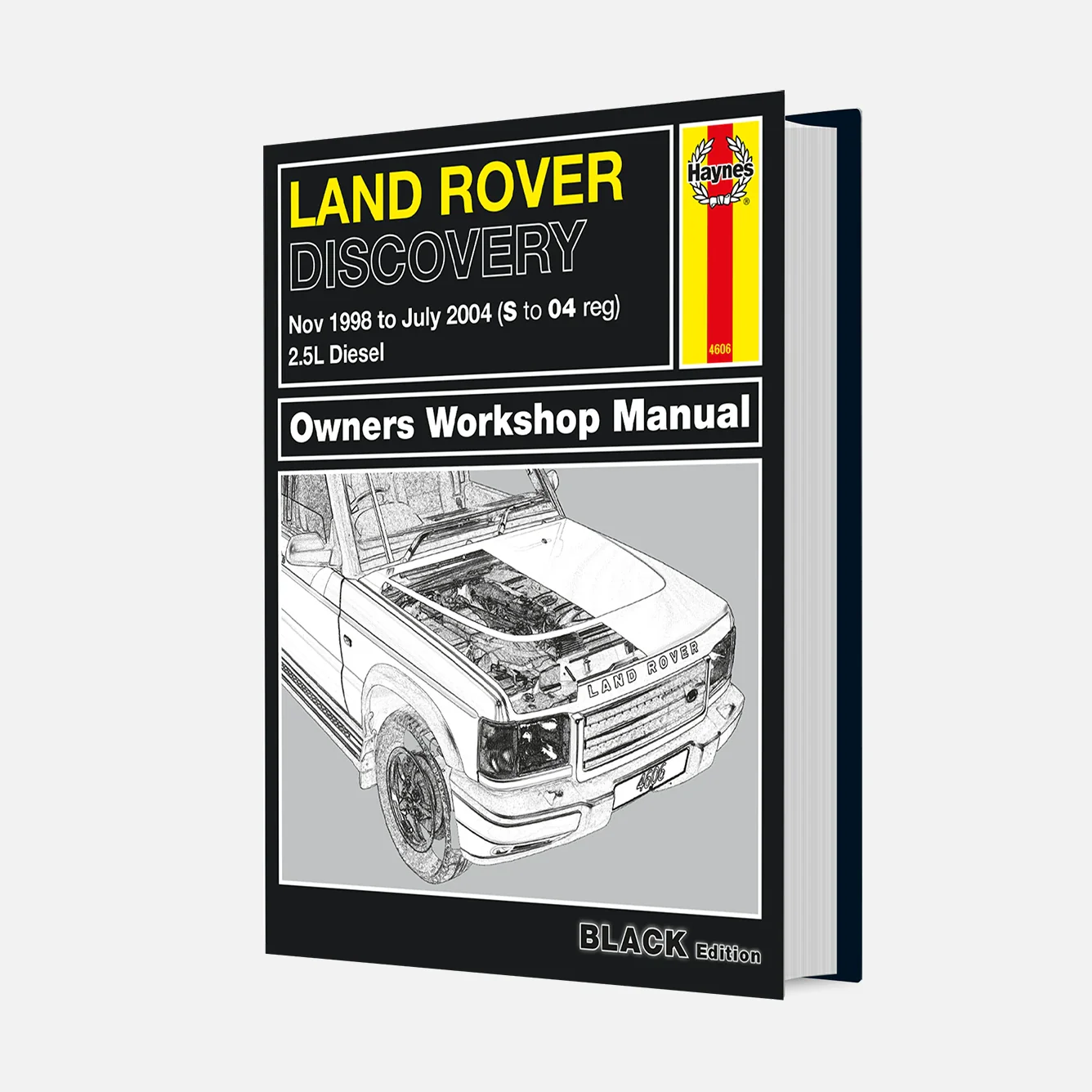Land Rover Discovery Diesel (Nov 1998-Jul 2004) Haynes Repair Manual - Premium Hardback Black Edition