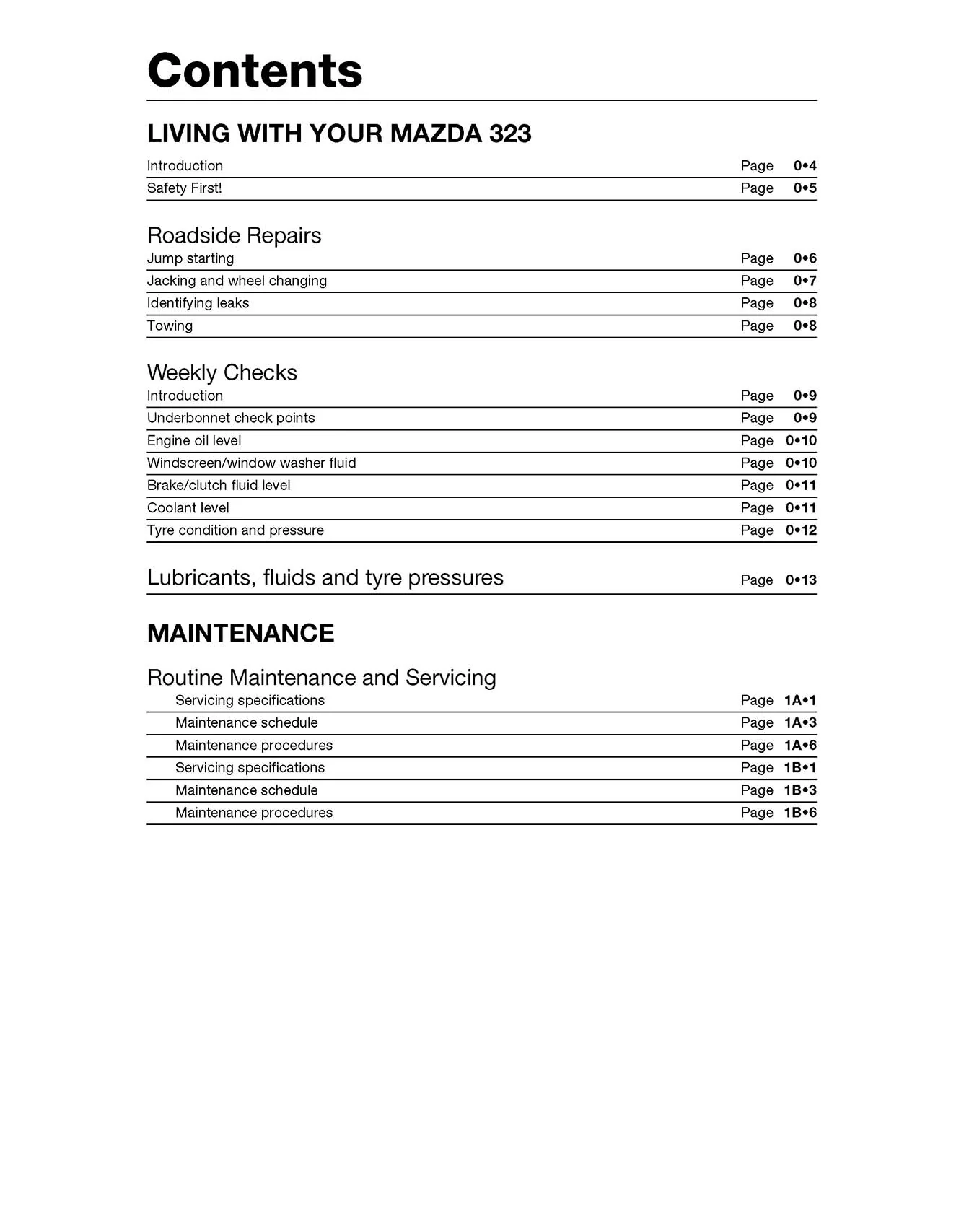 Mazda 323 (Oct 1989-1998) Haynes Repair Manual - Image 3