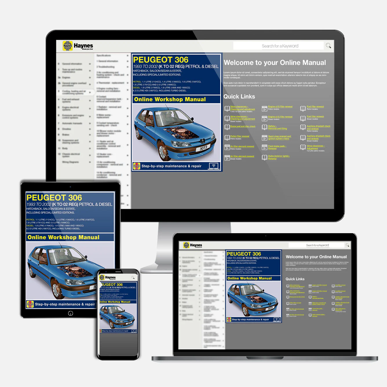 Peugeot 306 Petrol & Diesel (1993-2002) Haynes Repair Manual - Image 9